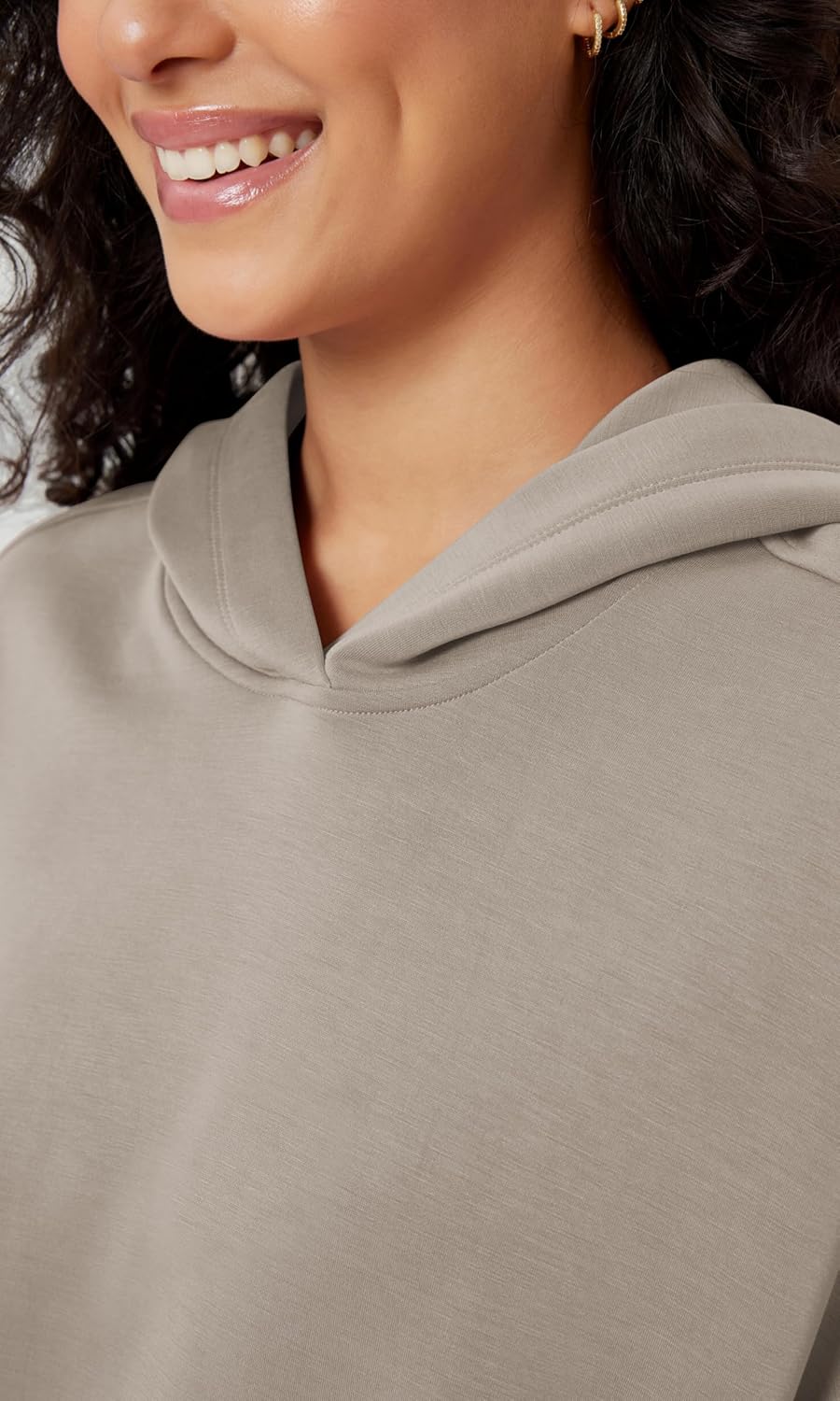 ODODOS Women's Modal Soft Oversized Hoodies Long Sleeve Hooded Sweatshirts Pullover Top with Kangaroo Pocket - Image 4