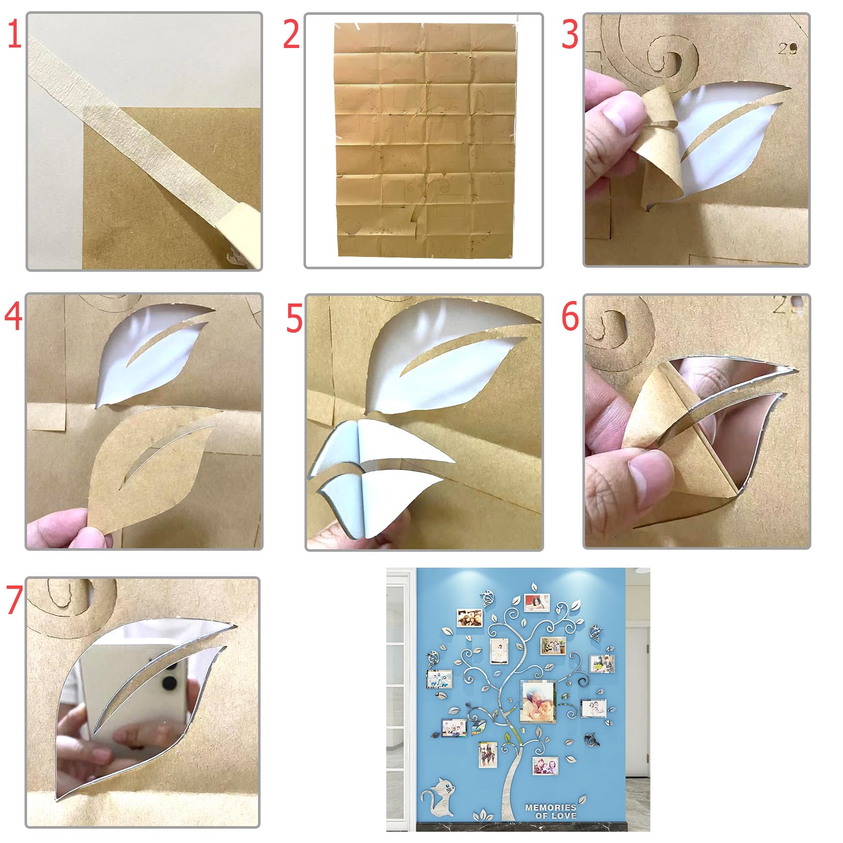 Purekay Large 3D Tree Wall Sticker - Image 3