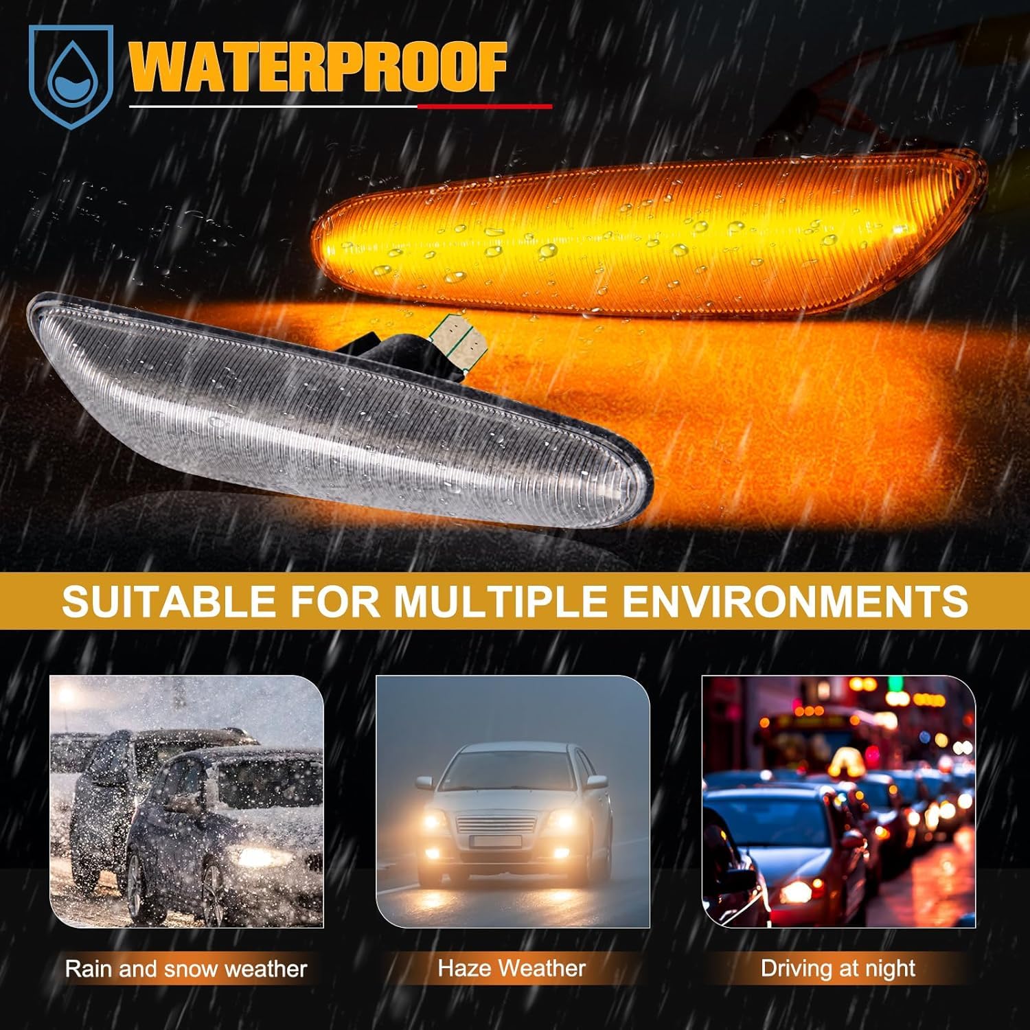 POPMOTORZ LED Dinamiche Indicatori di Direzione, 2 Pezzi LED Frecce