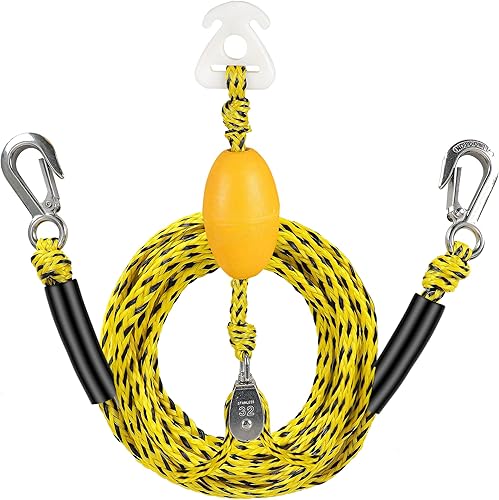 Miniatura 8 de Arnés de remolque resistente para deportes acuáticos con anillos en D, arnés de remolque de barco para tubo remolcable, esquí acuático, wakeboard
