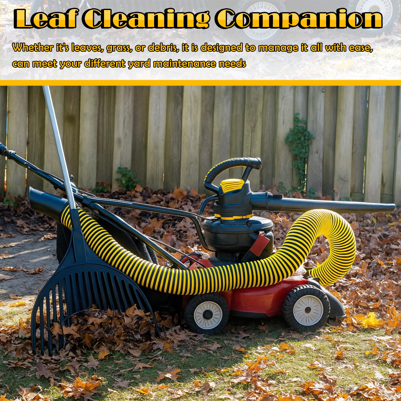 Riakrum Leaf Vac Hose - 8ft Leaf Collector -5