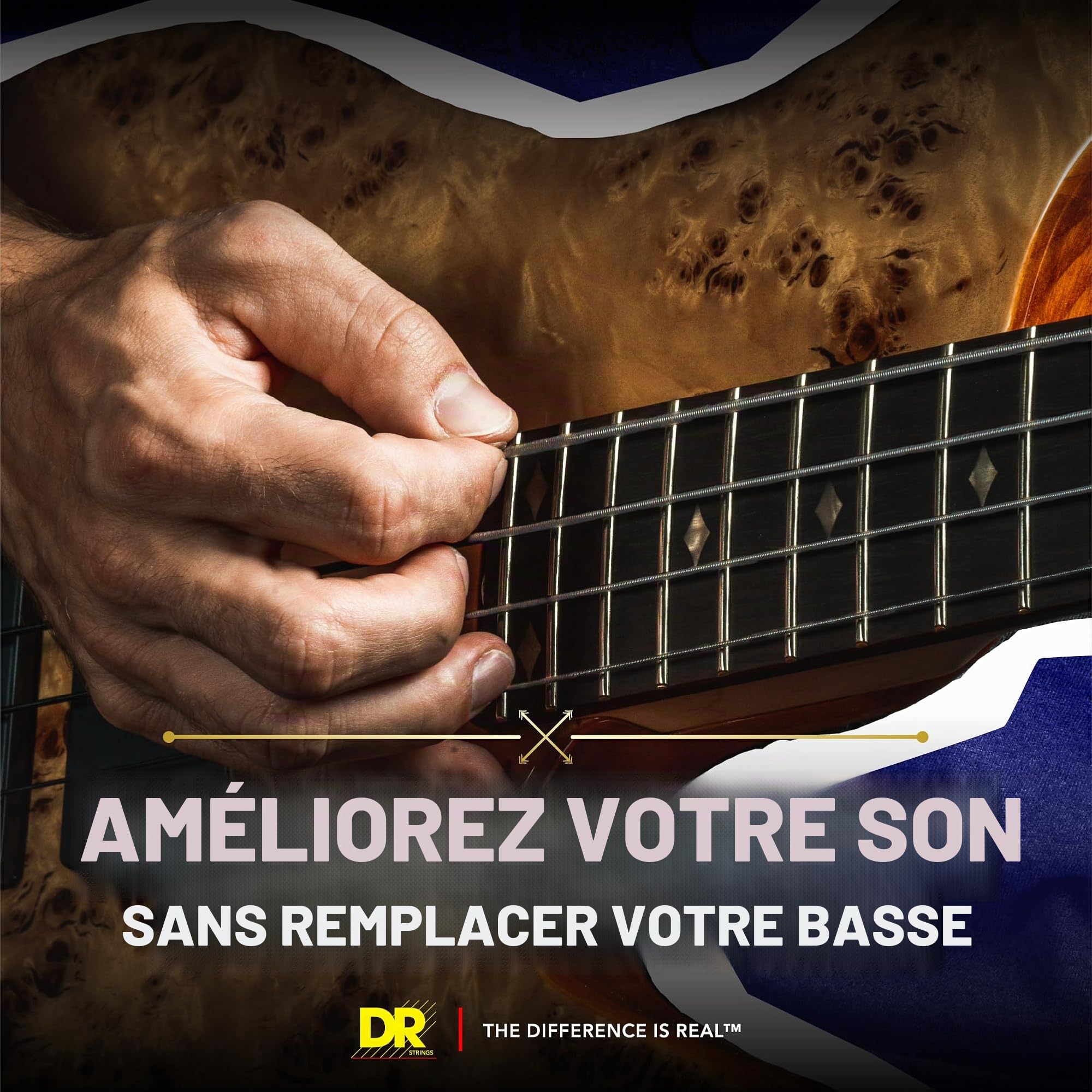 DR String PB-45 Pure Blues Jeu de cordes pour guitare basse