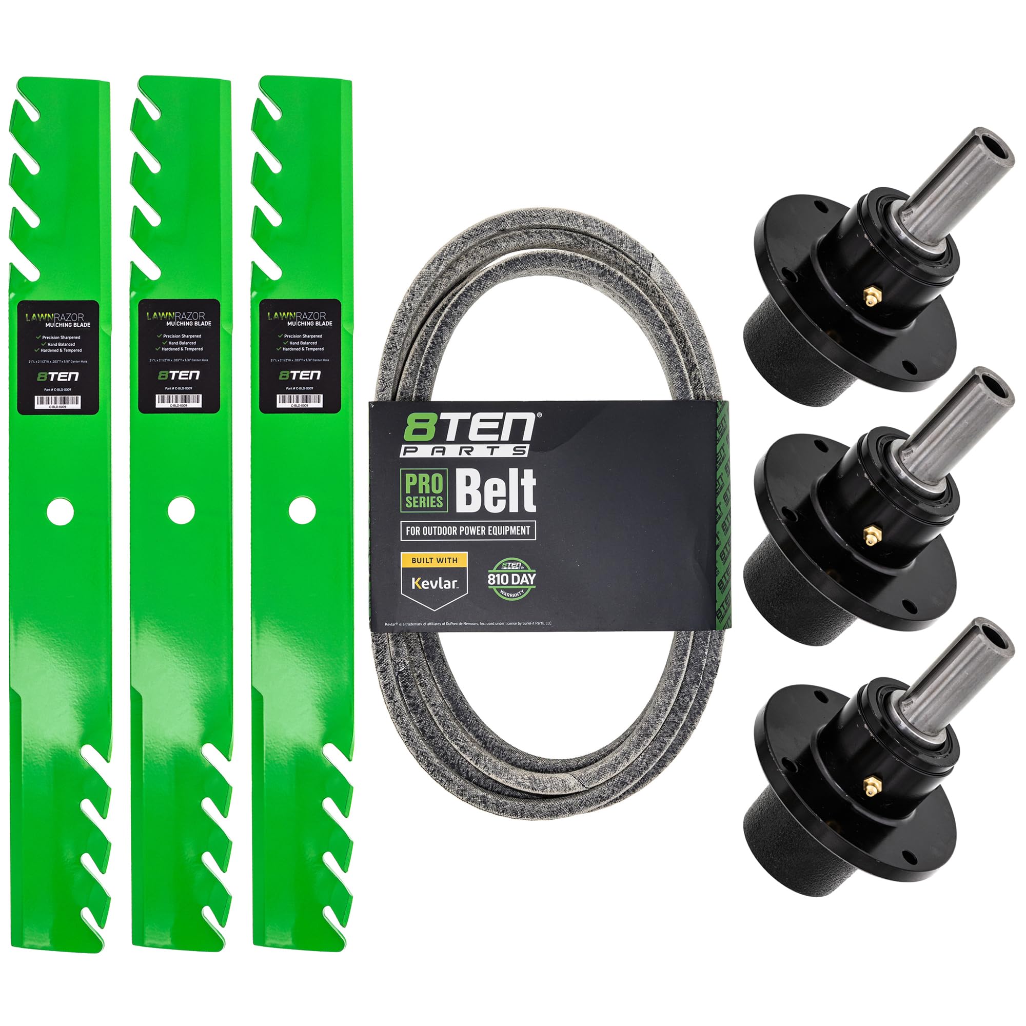 Amazon.com: 8TEN Blade Spindle Belt Kit for Scag Wildcat Tiger Cub