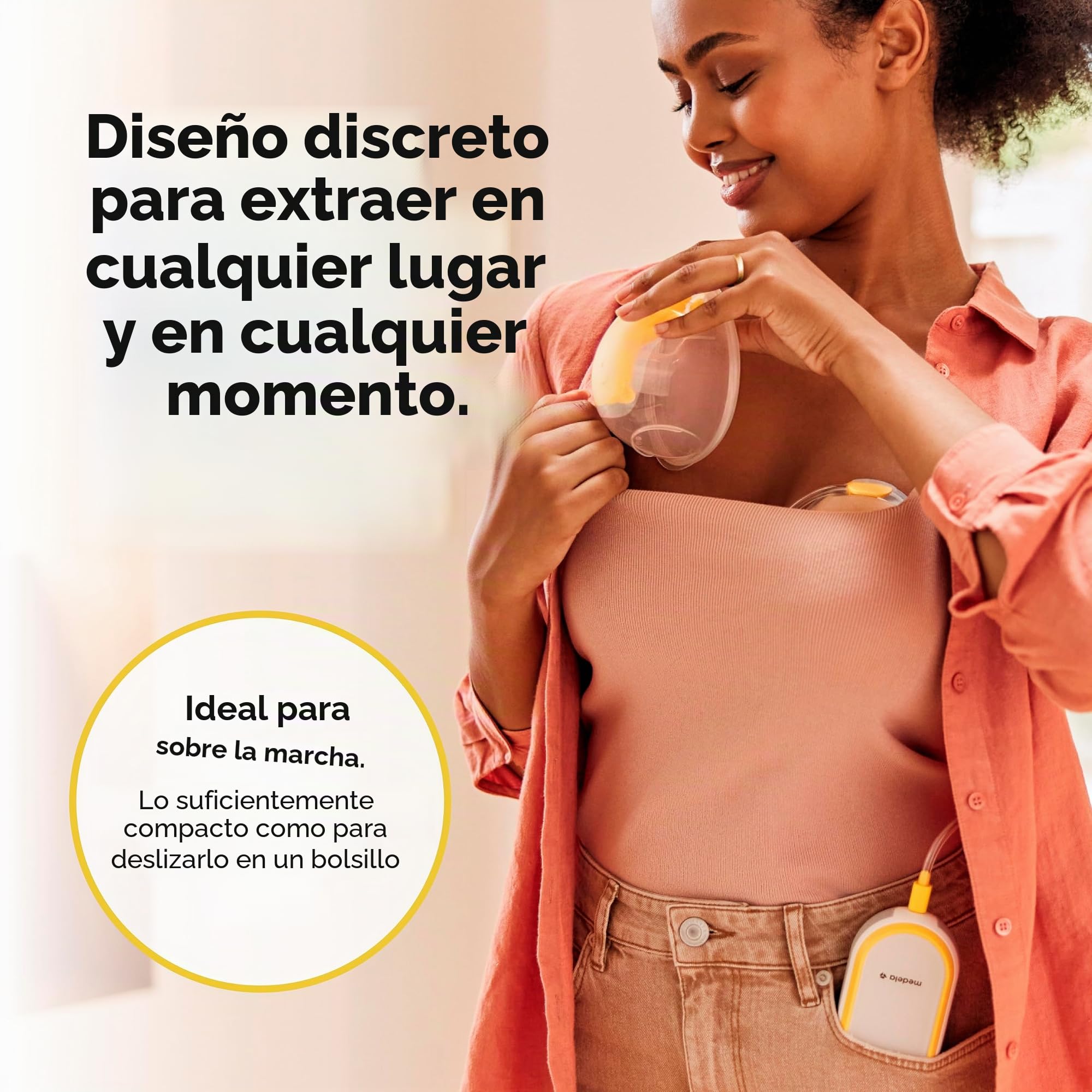 Medela Freestyle - Extractor de leche manos libres | Extractor de leche el ctrico doble port til, port til y discreto con conectividad de aplicaci n