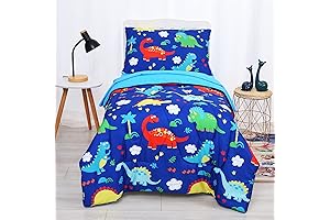 Roaring Fun for Little Explorers: Cloele Dinosaur Bedding Set for Toddlers