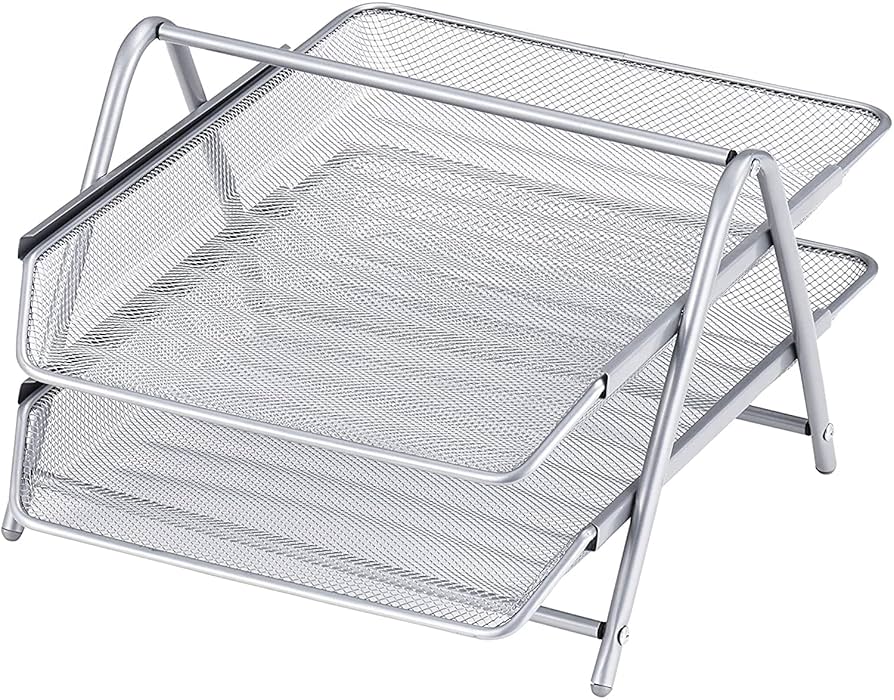 Amazon.co.jp: パール金属 ファイルトレー シルバー 2段 N-7582