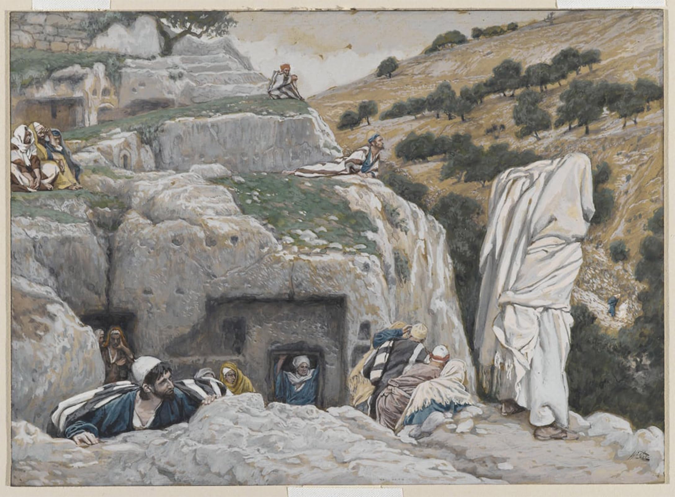 ARTXLXXBN Famous Print Painting Colorful Art Print the Apostles Hiding Place by Jacques Canvas Art Decorations for Home Decor 60x90cm