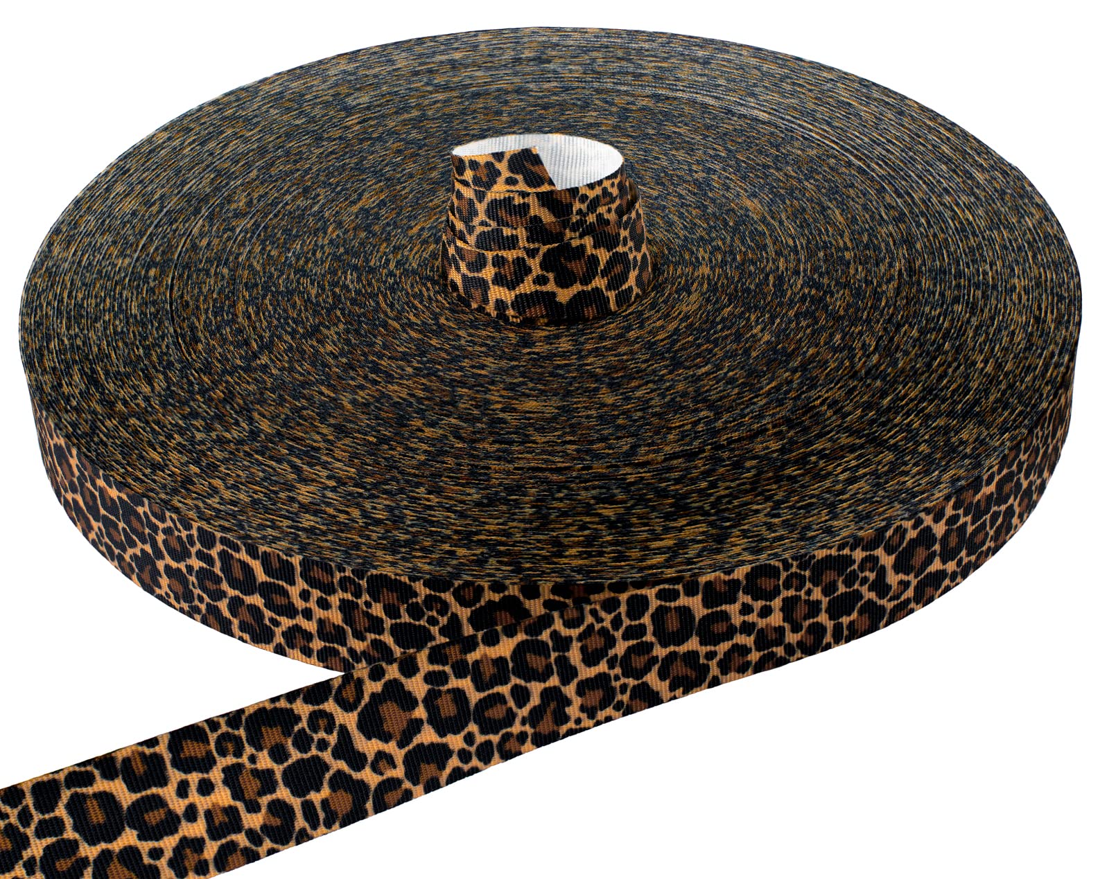 Country Brook Design - Leopard Print Grosgrain Ribbon (5/8 Inch, 2 Yards)
