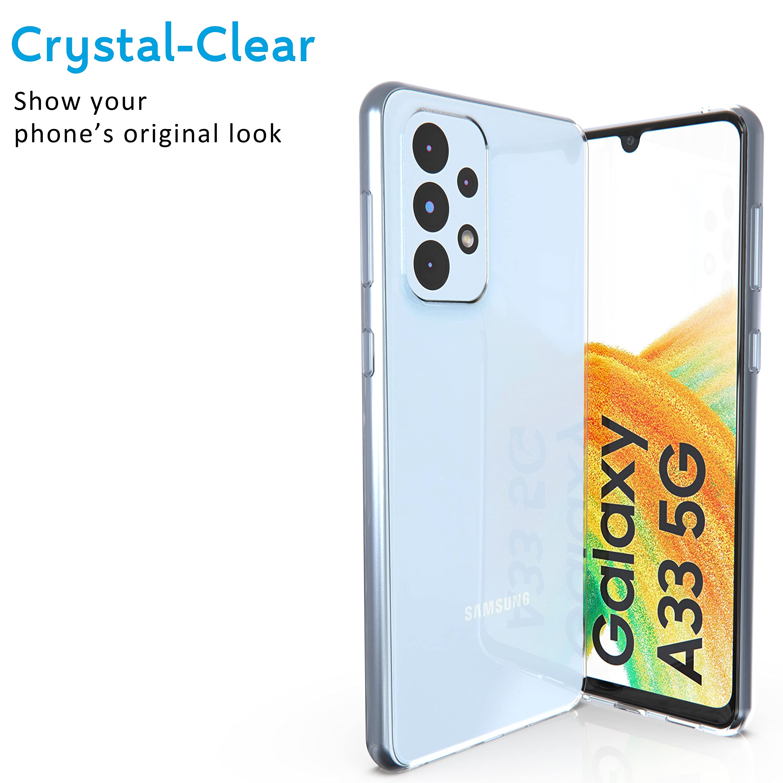 N NEWTOP Cover Trasparente Per Vivo X51 5G: Custodia TPU Morbida E Sottile, Antigraffio