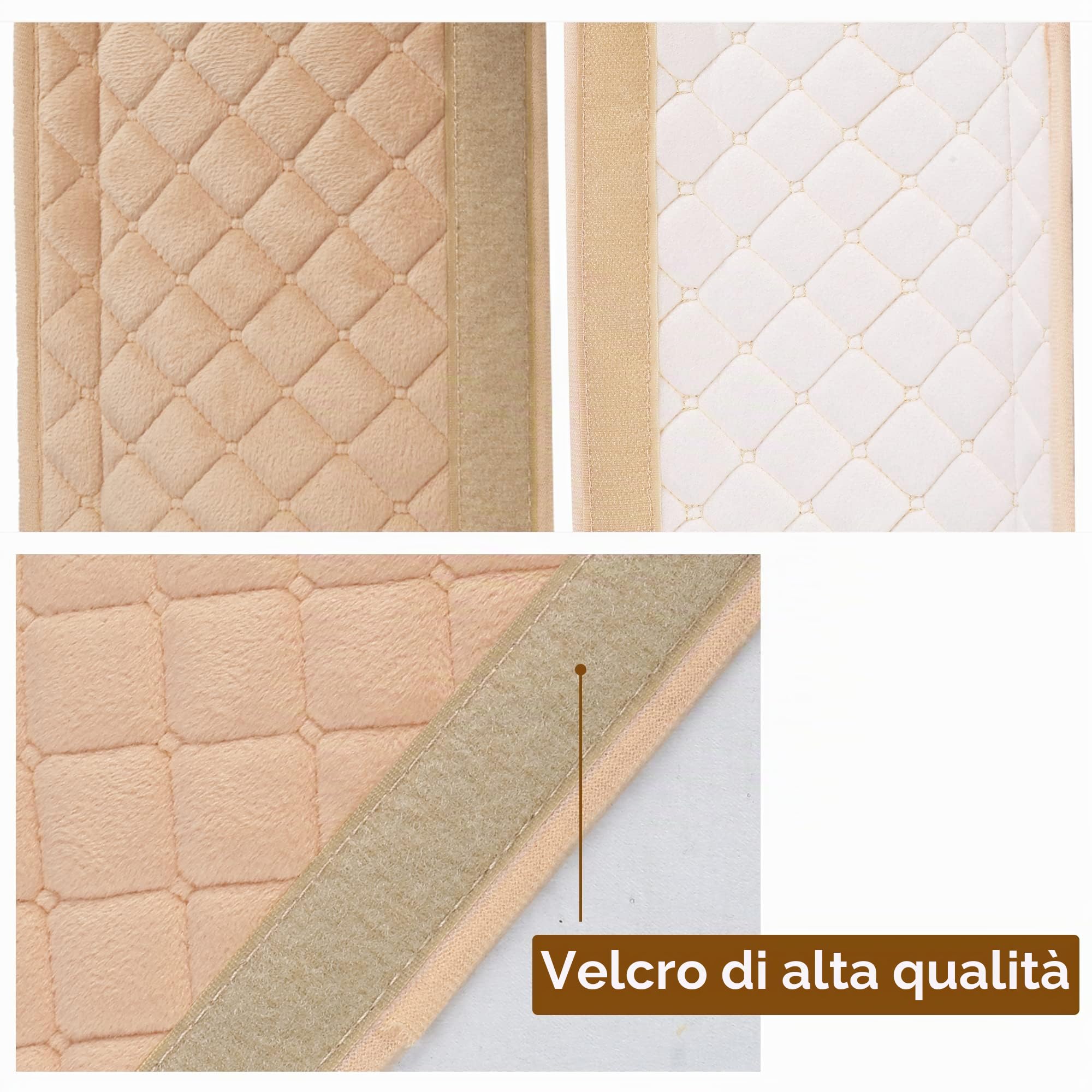 Coprisedili per Cintura di Sicurezza per Adulti, Bambini, Donne, Adolescenti e Uomini, Cuscini per Cinture di Sicurezza, Cuscinetti, Copertura per Camion, SUV, Nero 39.4 cm, Morbido e Confortevole