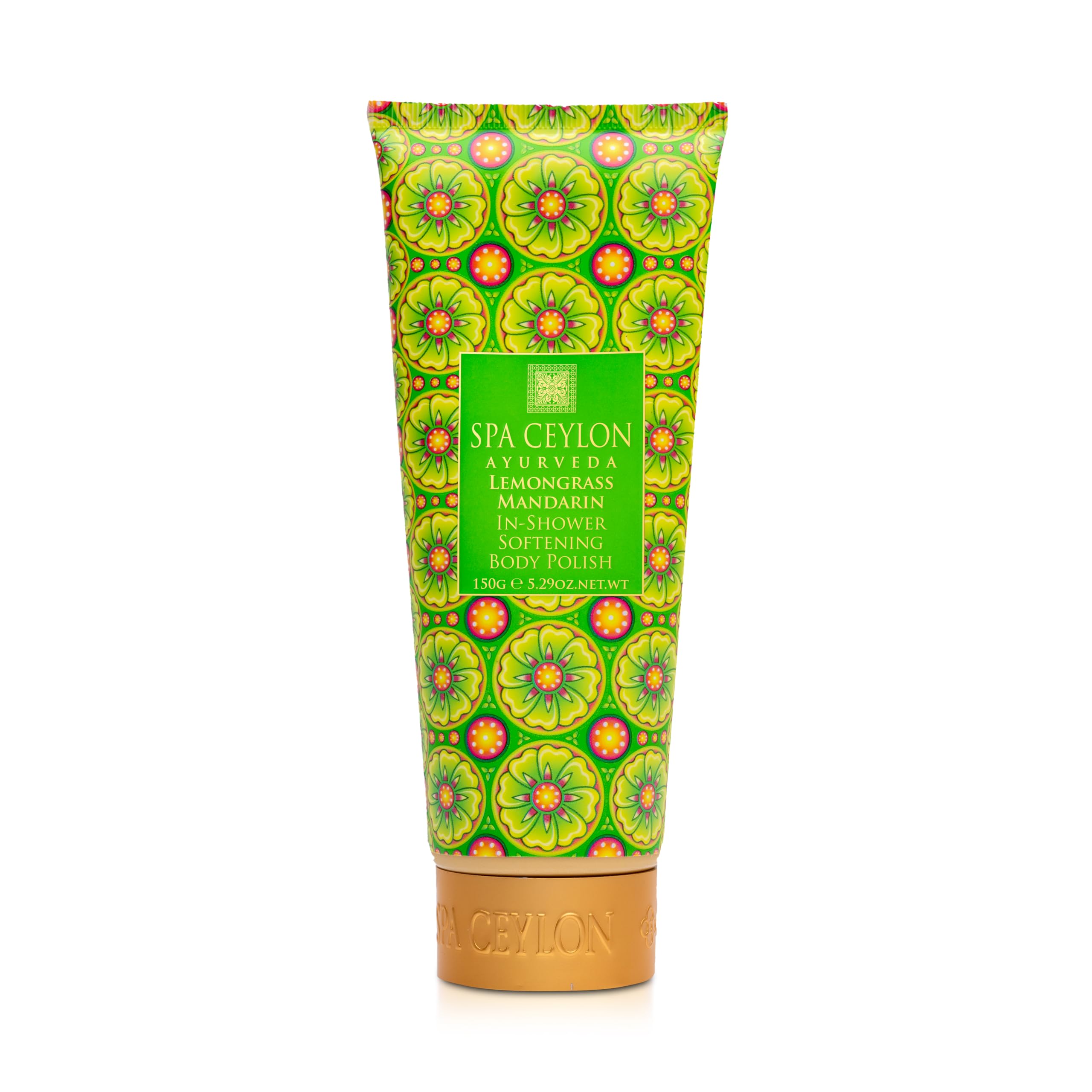 SPA CEYLON Lemongrass Mandarin In-Shower Softening Body Polish | Vegetarian | Paraben-Free | Gentle Body Scrub for Moisturizing and Gently Exfoliating |150g