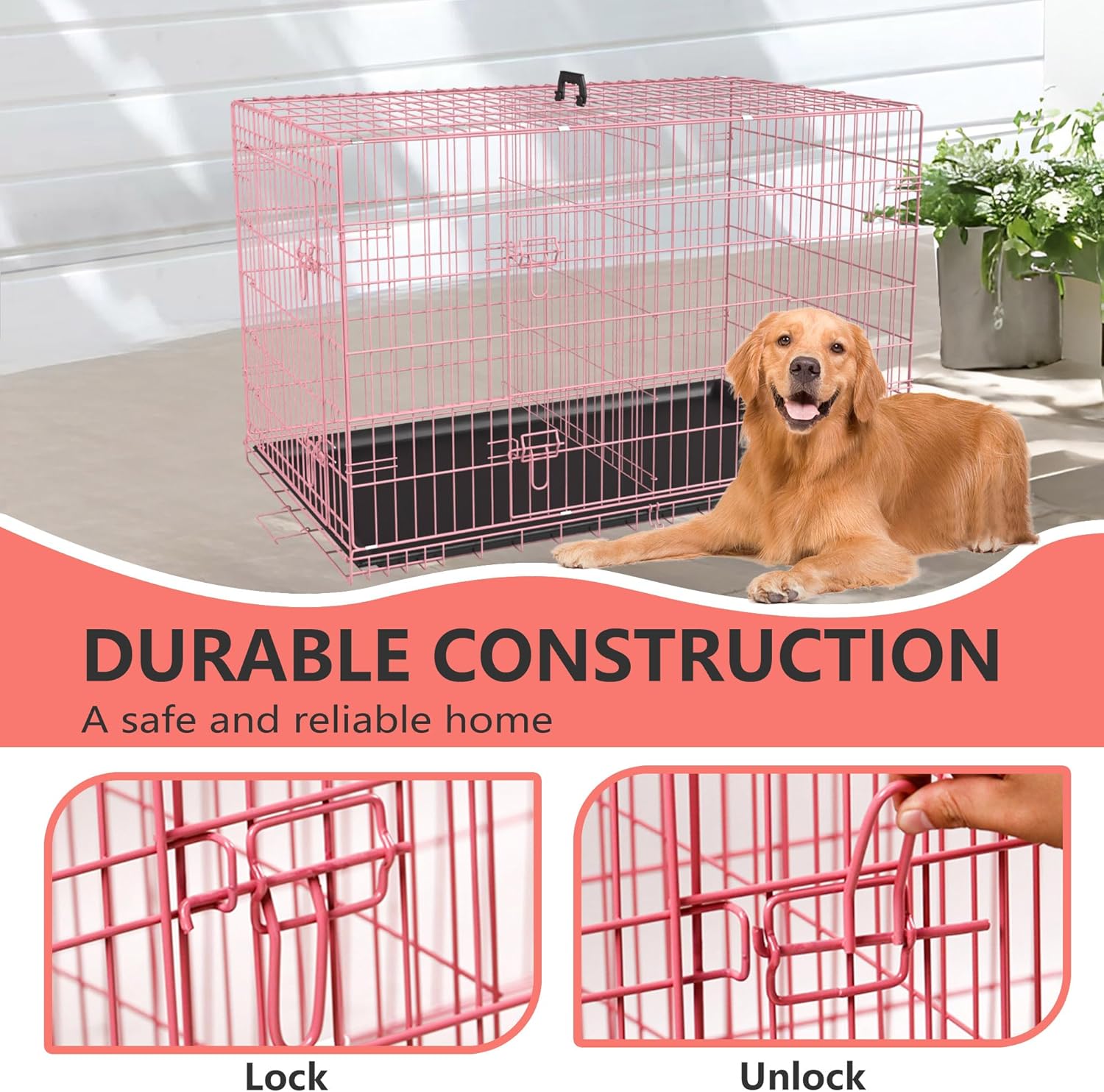 Keep Your Pup Cozy: A Review of the FDW XL Dog Crate in Pink!
