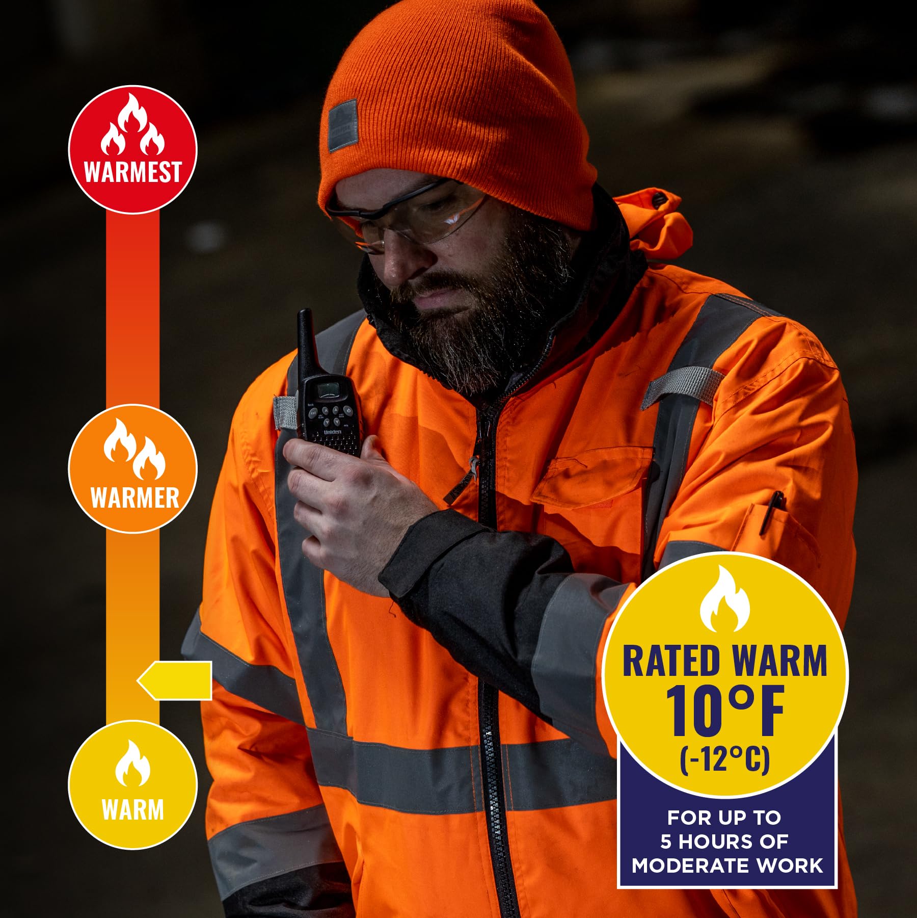 Ergodyne GloWear 8379 economía Bomber chaqueta, 8379