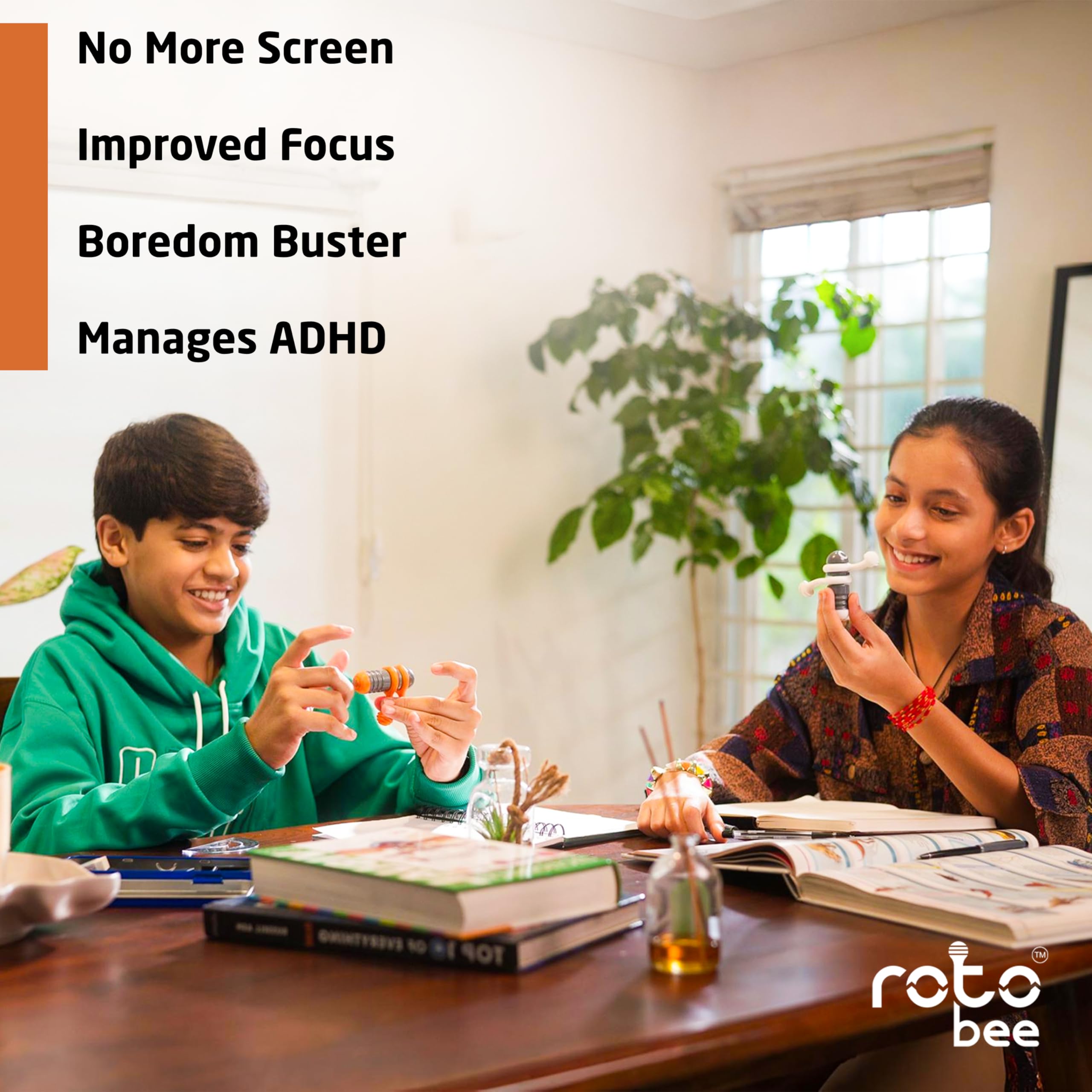 Girgit Toys Fidget Spinner for Adults | Stress Relief Gadget | Fidget Toys Adults for ADHD Anxiety Office Desk | Quiet Fidget Spinner | Anti-Anxiety Stress Relief Toy | Work from Home Desk Toy 3