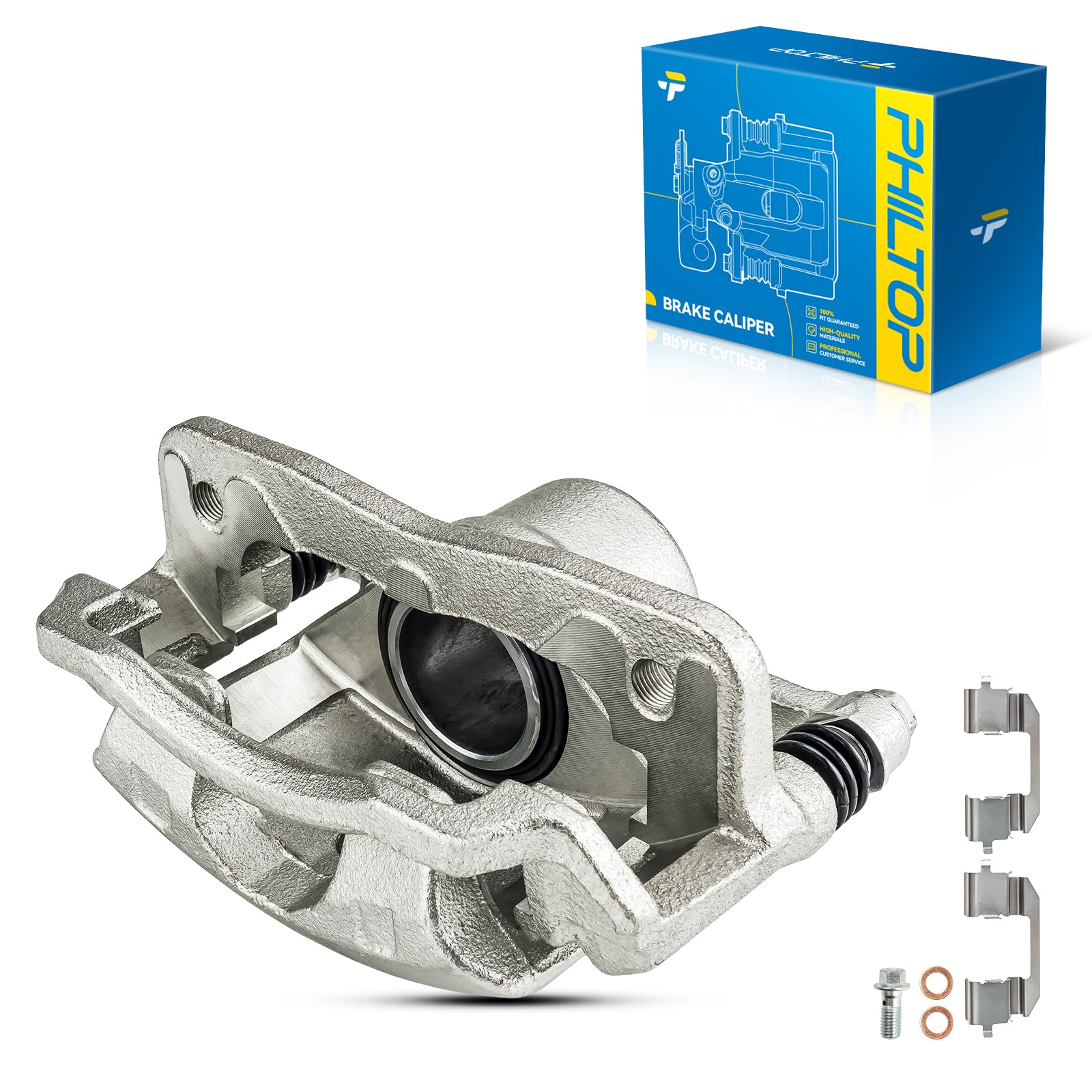 PHILTOP Brake Caliper Front Left Fit for 2001-2005 Honda Civic 1.7L