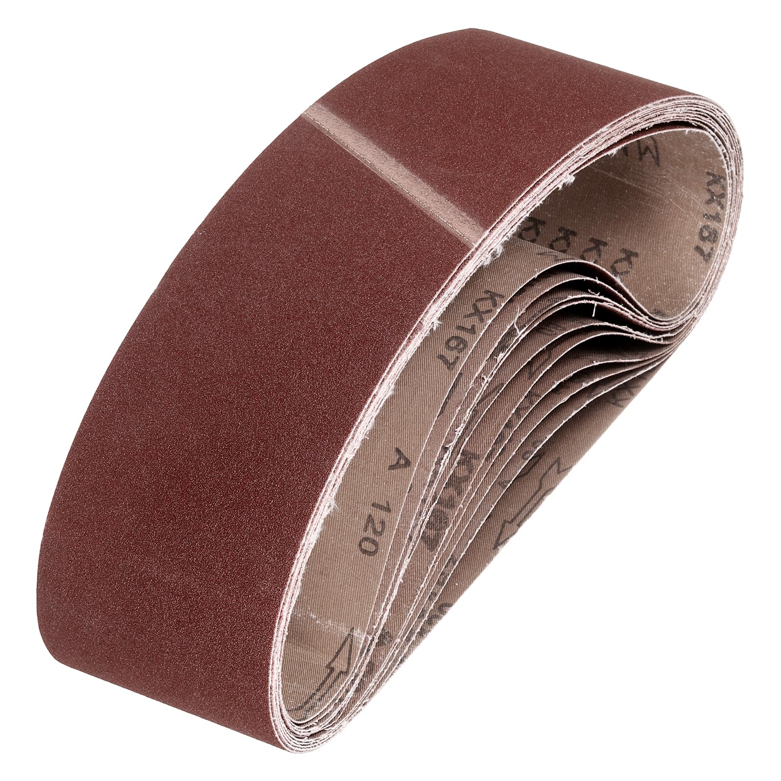 Bande abrasive 152x1220 grain 120 oxyde d'aluminium pour ponceuse stationnaire bois