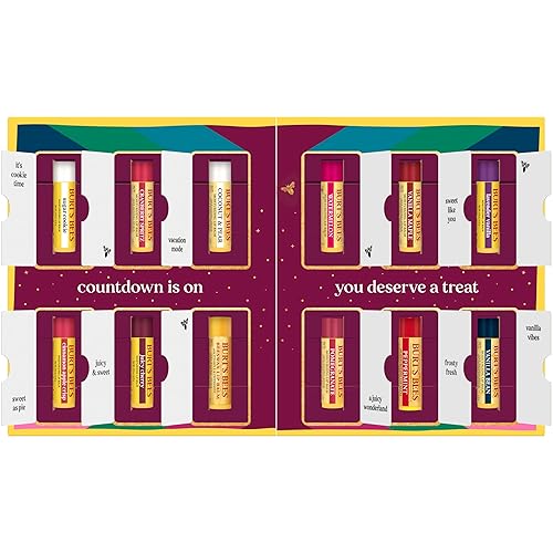 Miniatura 65 de Burt's Bees - Bálsamo labial hidratante 100% natural, de cera de abejas original con vitamina E y aceite de menta - 4 tubos