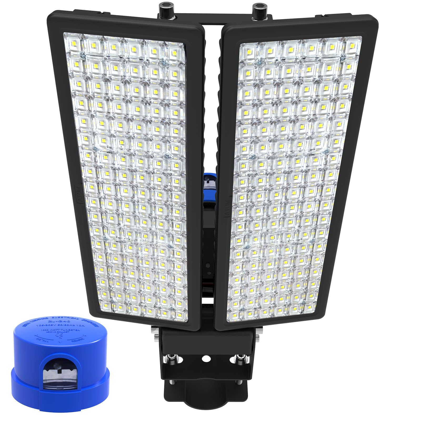 POWFUL 200W LED Strahler Außen mit Dämmerungssensoren, 28000LM Dämmerung bis Morgengrauen Flutlicht, 6500K Kaltweiß LED Straßenlampe, IP67 Wasserdicht Fluter Außenleuchte für Hof, Garten
