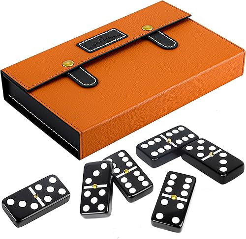 Bucher&Rossini Juego de dominó Juego de mesa clásico de 28 piezas doble de 6 piezas para adultos y niños, ideal para juegos familiares, noche o