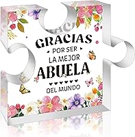 Vista 7 de Regalos de cumpleaños para papá en español de Yopyame - Placa acrílica de rompecabezas para decoración de escritorio de oficina Recuerdo