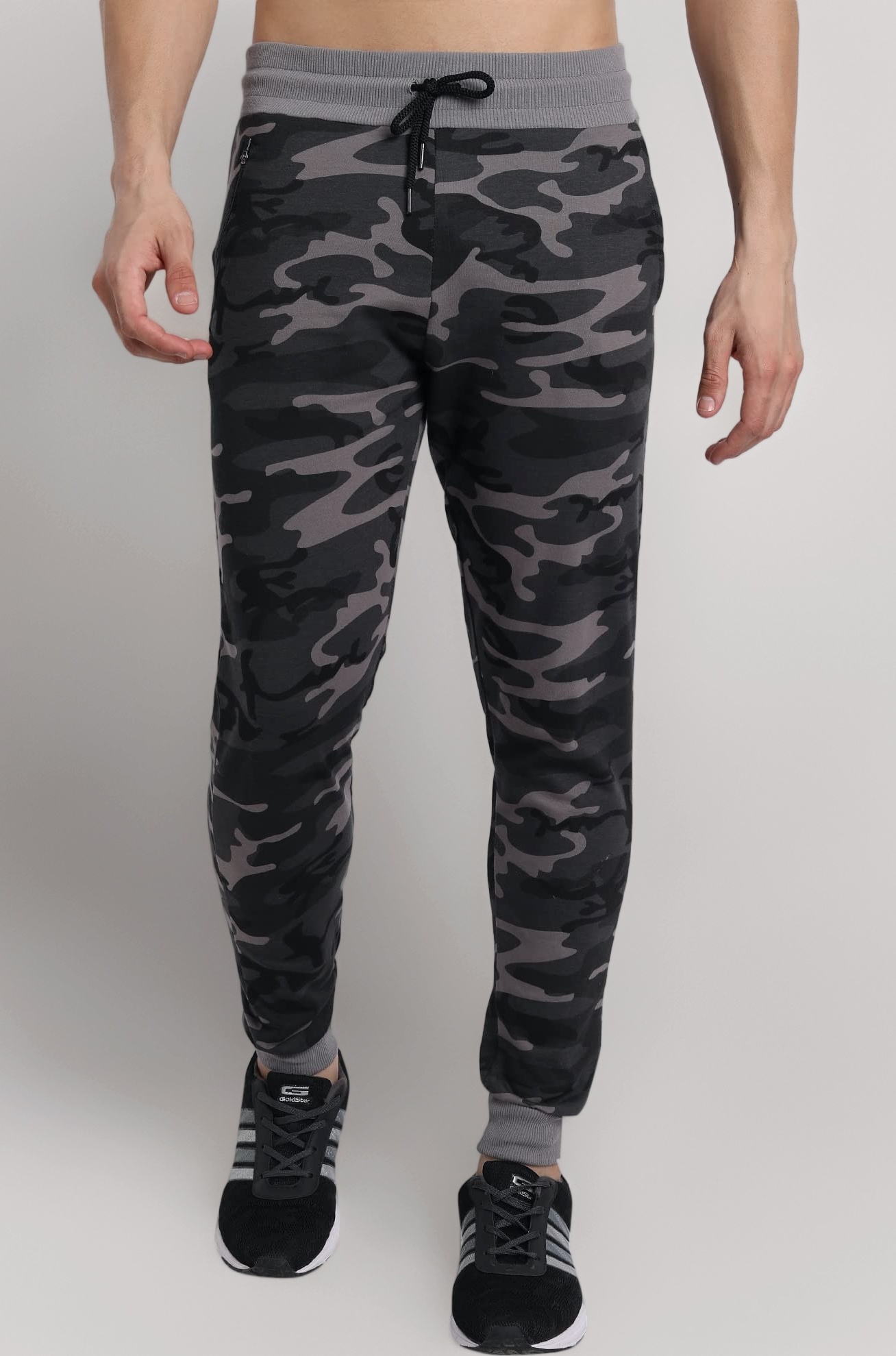 Peppyzone Men's Cotton Camouflage Slim Fit Track Pants for Men & Joggers | Durable Sports Trackpant – Ideal for Gym, Casual, Running & Active Wear | Men Trackpants
