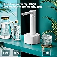 Vista 5 de Water Bottle Dispenser USB Water Bottle Pump 3 Gears Desktop Dispenser Pump for Home Office Use