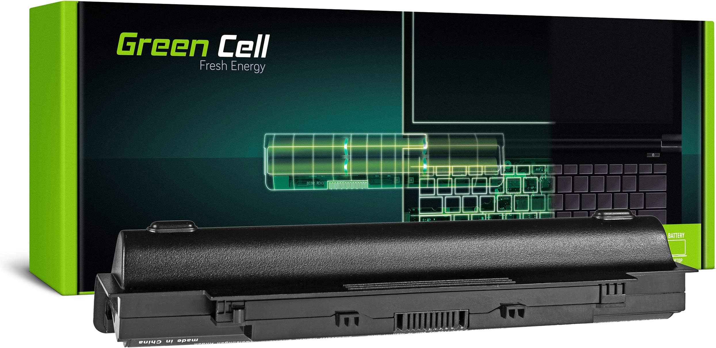 Green Cell Battery for Dell Inspiron 15R M501 M5010 M5010D M5010R M501D M501R M511R N500D N5010 N5010D N5010R N5014 N5050 17R M7010 M7110 N7010 N7010D Laptop (6600mAh 11.1V Black)