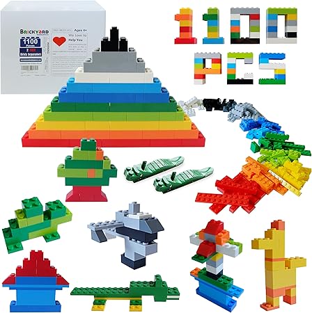 Amazon Lego互換 ブリックヤード 建物用レンガセット 1 100 Pieces ブロック おもちゃ Amazon Lego互換 ブリックヤード 建物用レンガセット 1 100 Pieces ブロック おもちゃ