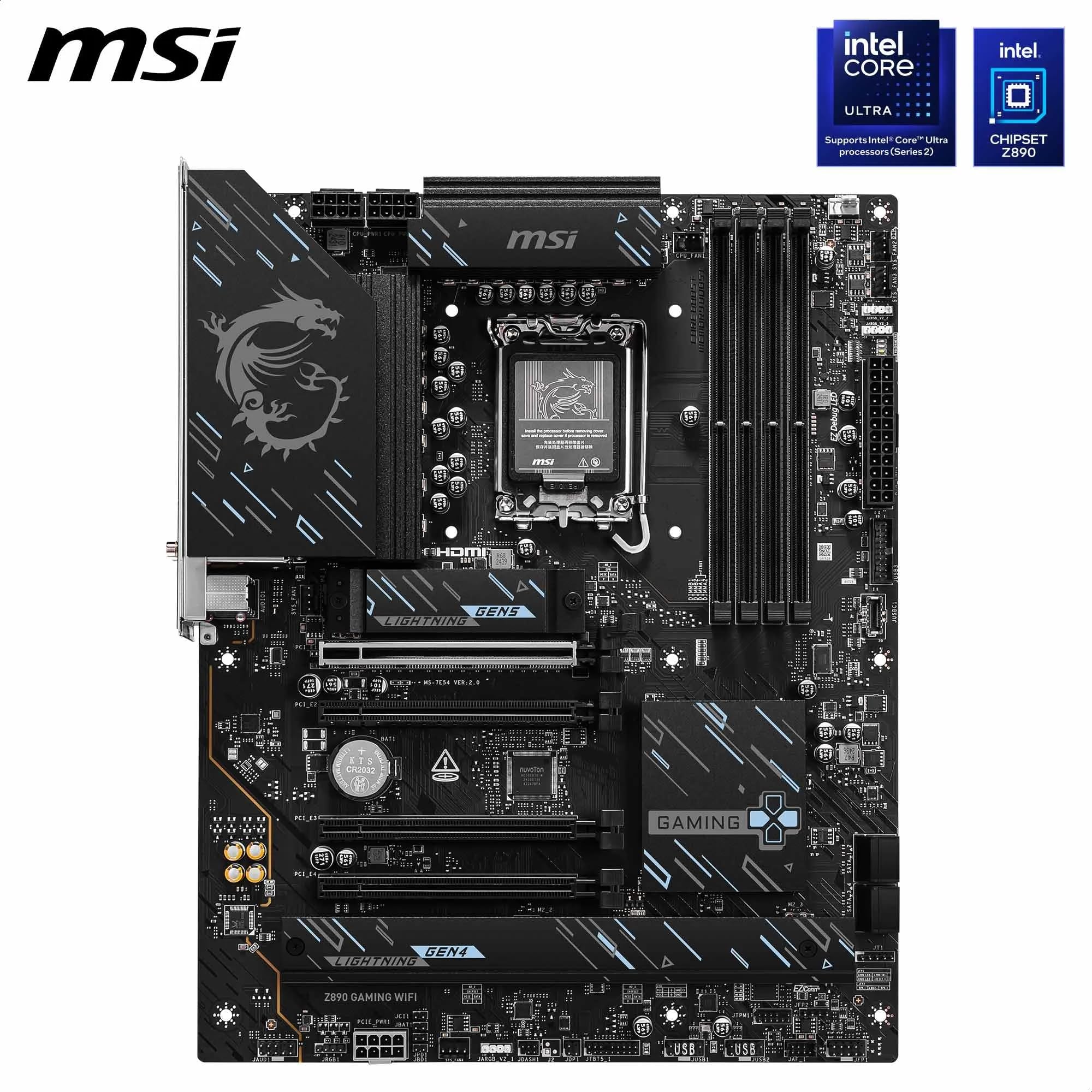 Image secondaire de MSI Z890 Gaming WiFi - Carte Mère ATX pour Processeurs Intel Core Ultra