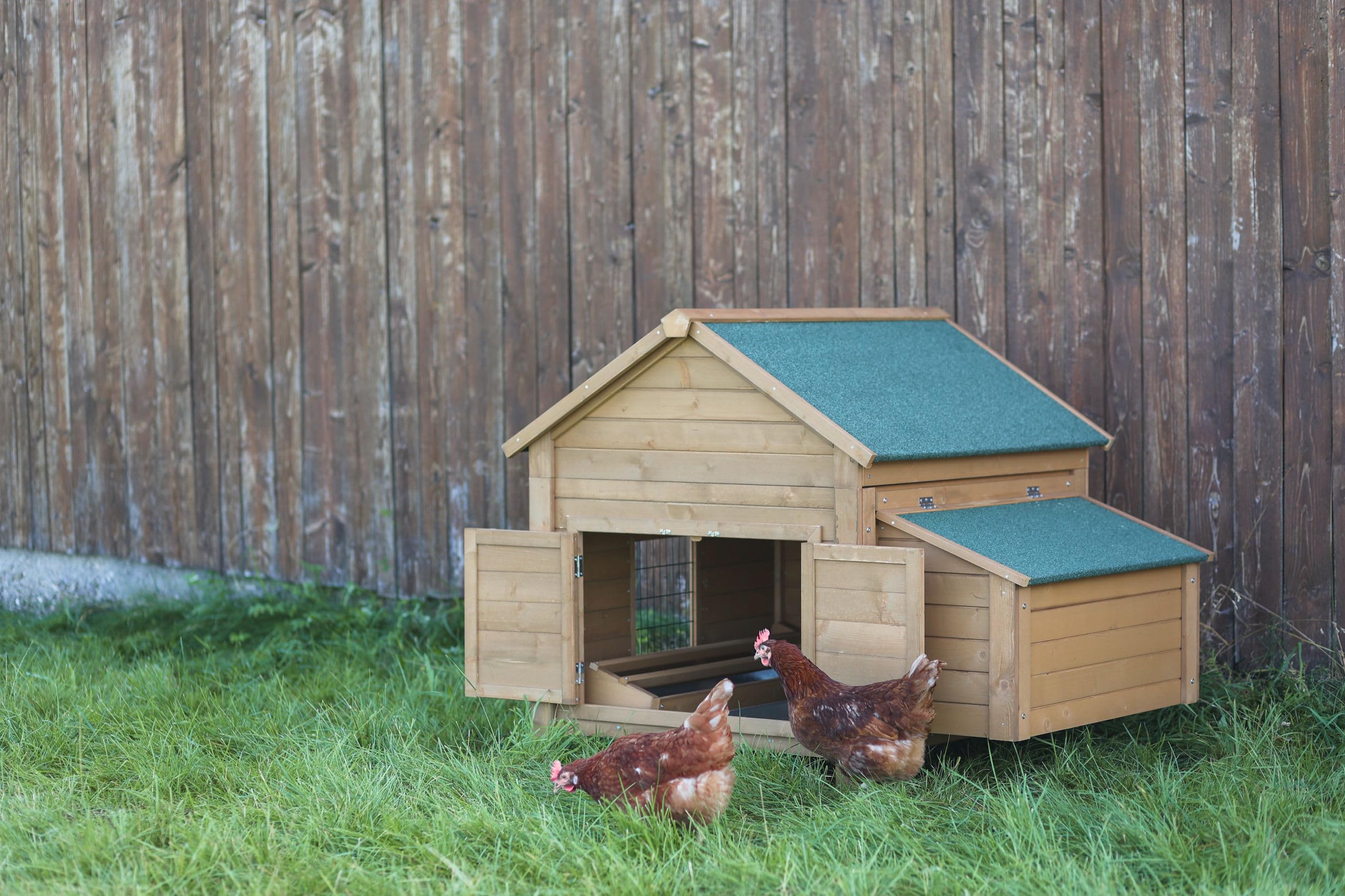 Kerbl Hobbyfarming Nido per piccoli animali per polli, 85x37x48cm, incl. posatoi, facile da montare nella gabbia