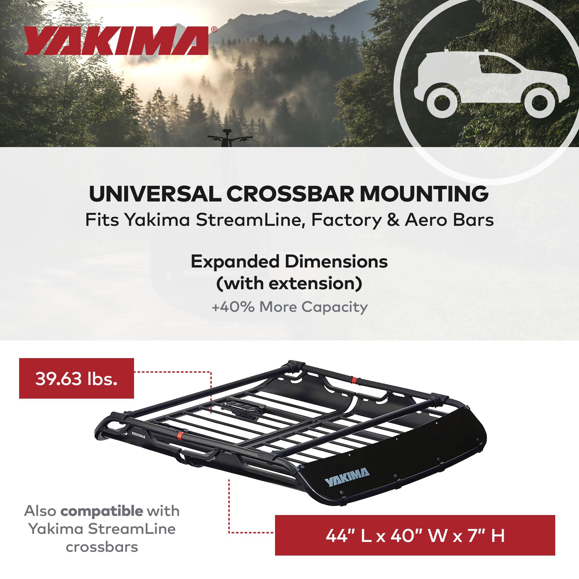 Yakima Offgrid Medium Premium Cargo Basket Roof Rack With Quick