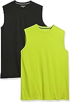 Vista 1 de Tienda Essentials Men's Active Performance Tech Muscle Sleeveless Tank Top Workout Shirt, Pack of 2