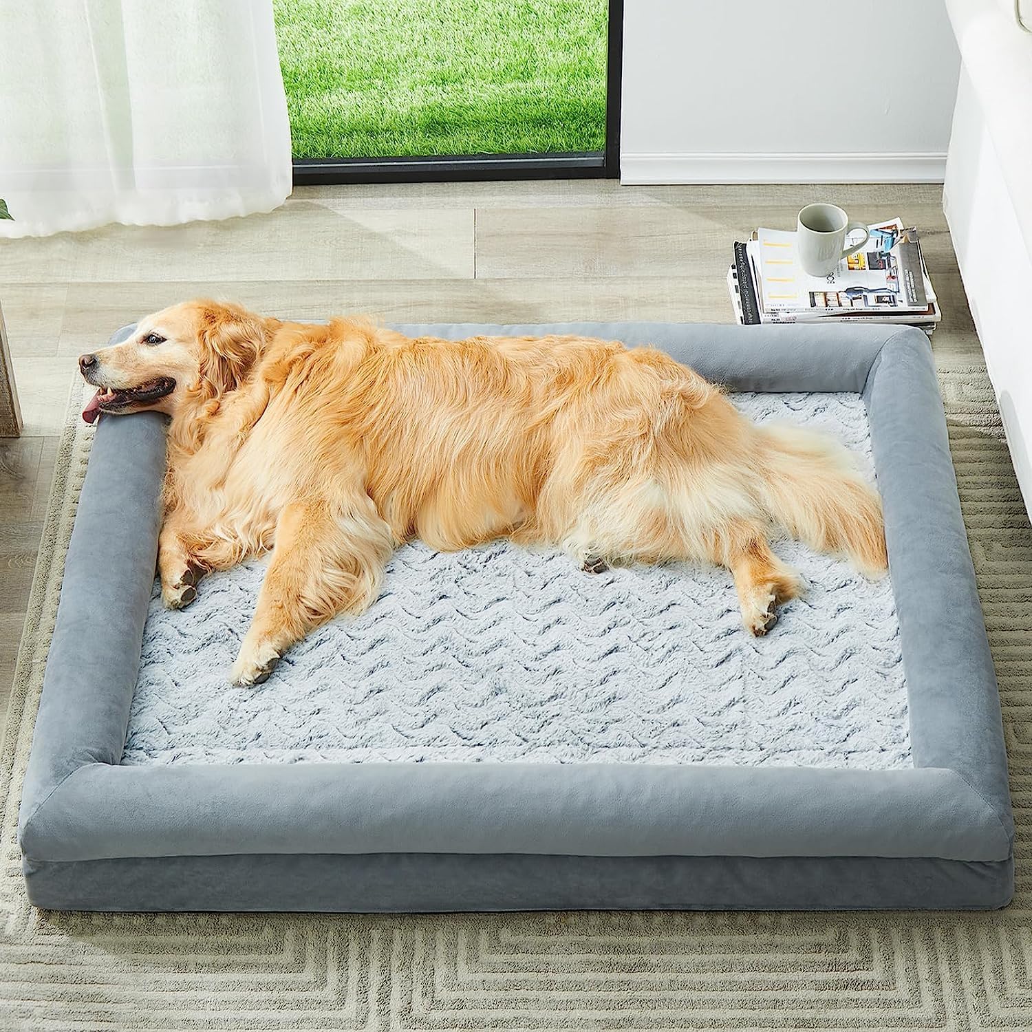 WNPETHOME Washable Dog Beds Large Sized Dog, XXXXL Dog Bed, Orthopedic