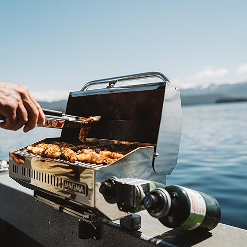 Miniatura 5 de Magma A10-803 ChefsMate Gas Grill | Portable Stainless Steel BBQ | Ideal for Marine, RV, Camping & Outdoor Grilling