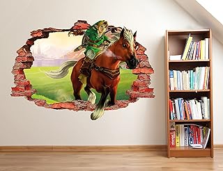 West Mountain Link Wall Decal 3D Boys Kids - Vinyl Removable - Baby Gift Personalized - Wall Decals for Bedroom - Home Decor Robi02