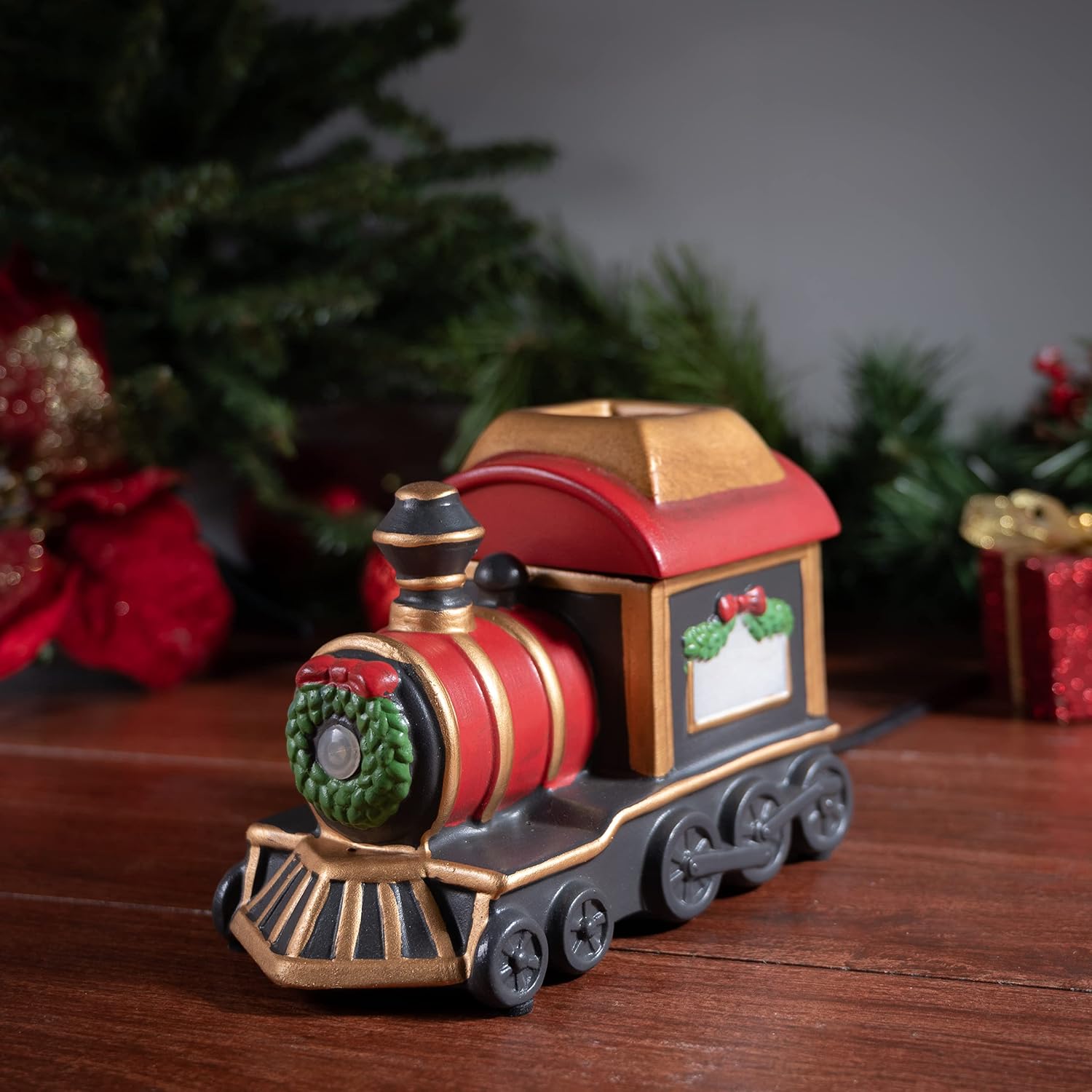 Scentsationals Christmas Wax Warmer, Wax Melt Warmer for Scented Wax Melts - Holiday Collection Holiday Train - Candle Wax Melter for Fragrance Cubes and Tarts
