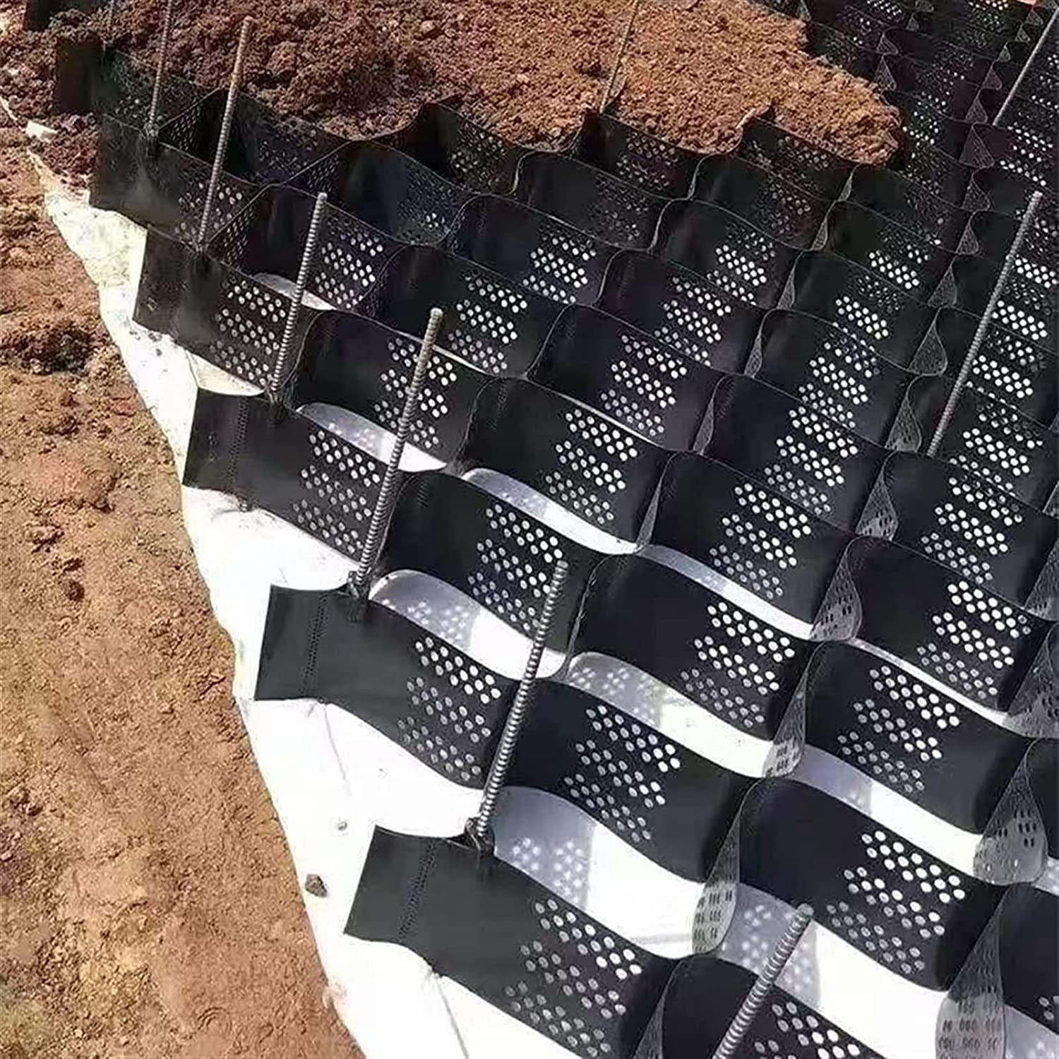 Géogrille de sol perméable 2 po stabilisation pour allée et base de remise