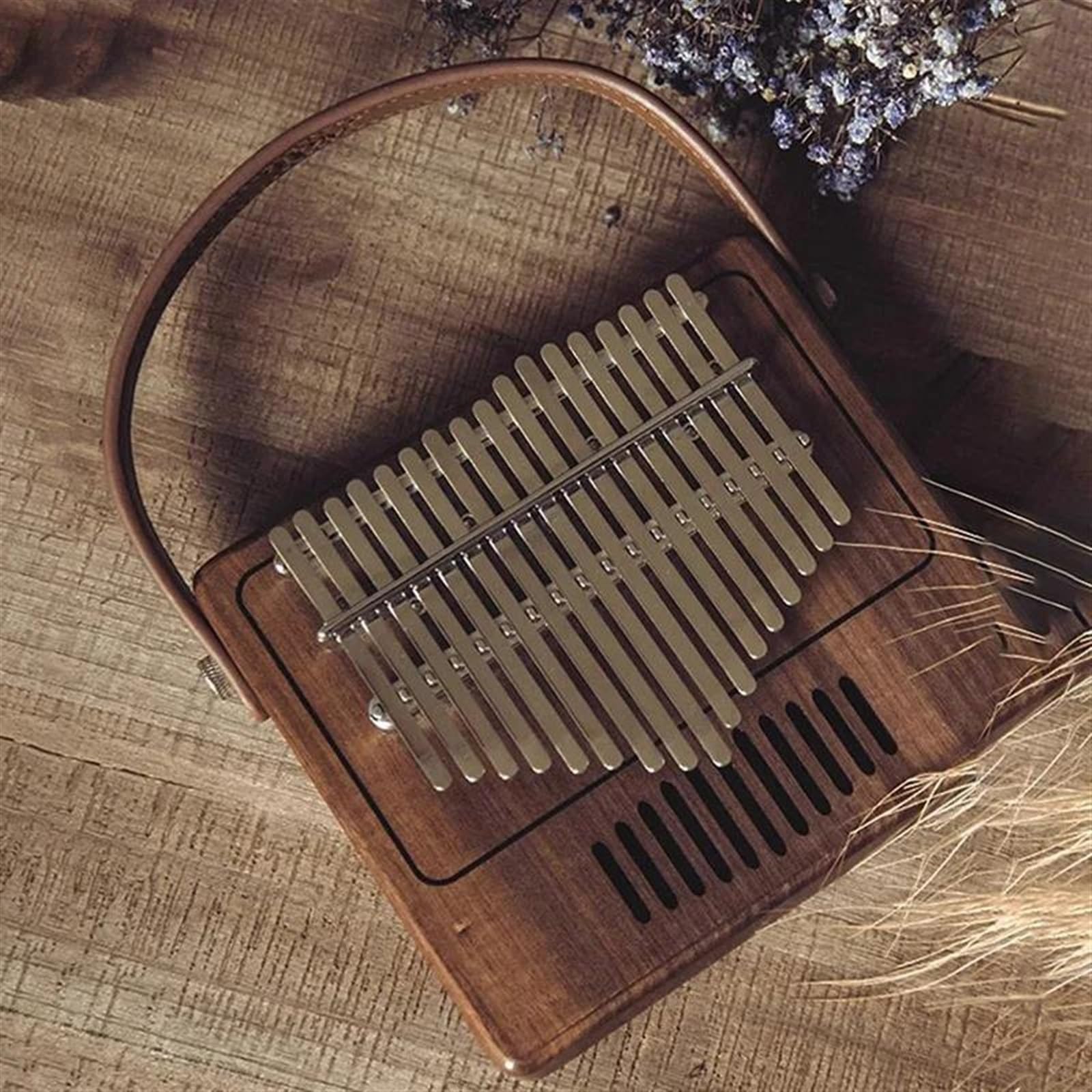 Kalimba Instrumento Kalimba Profesional De 17 Teclas Madera Accesorios Para Kalimba Eléctrica Instrumento Musical Raro Sintetizador Xilófono(A)