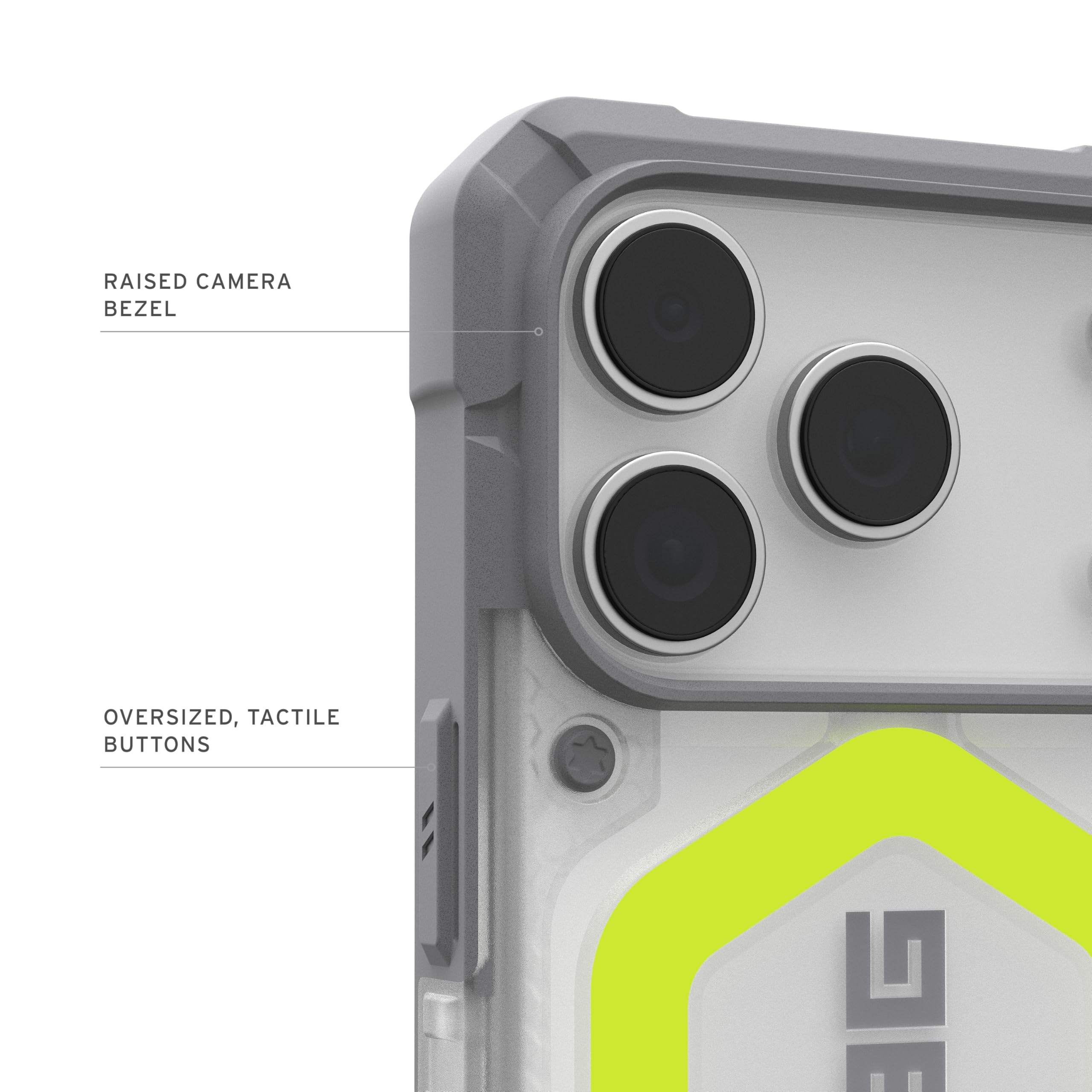 Urban Armor Gear Pathfinder MS Case Compatible con Apple iPhone 17 Pro Funda (Carga inalámbrica/magnética, protección contra caídas estándar Militar) neón Activo