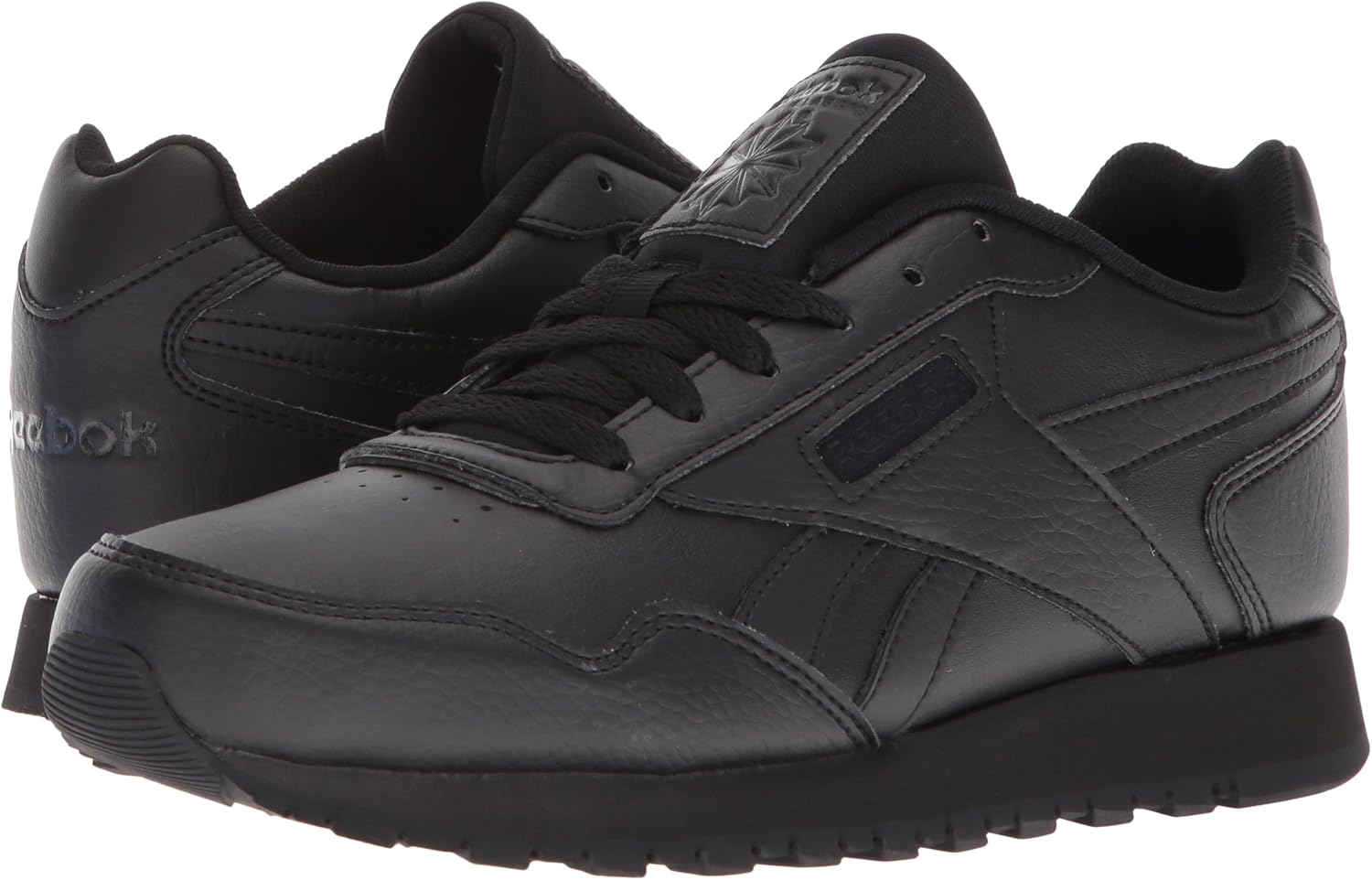 Reebok Women's Classic Harman Run Sneaker 5 Black/Black