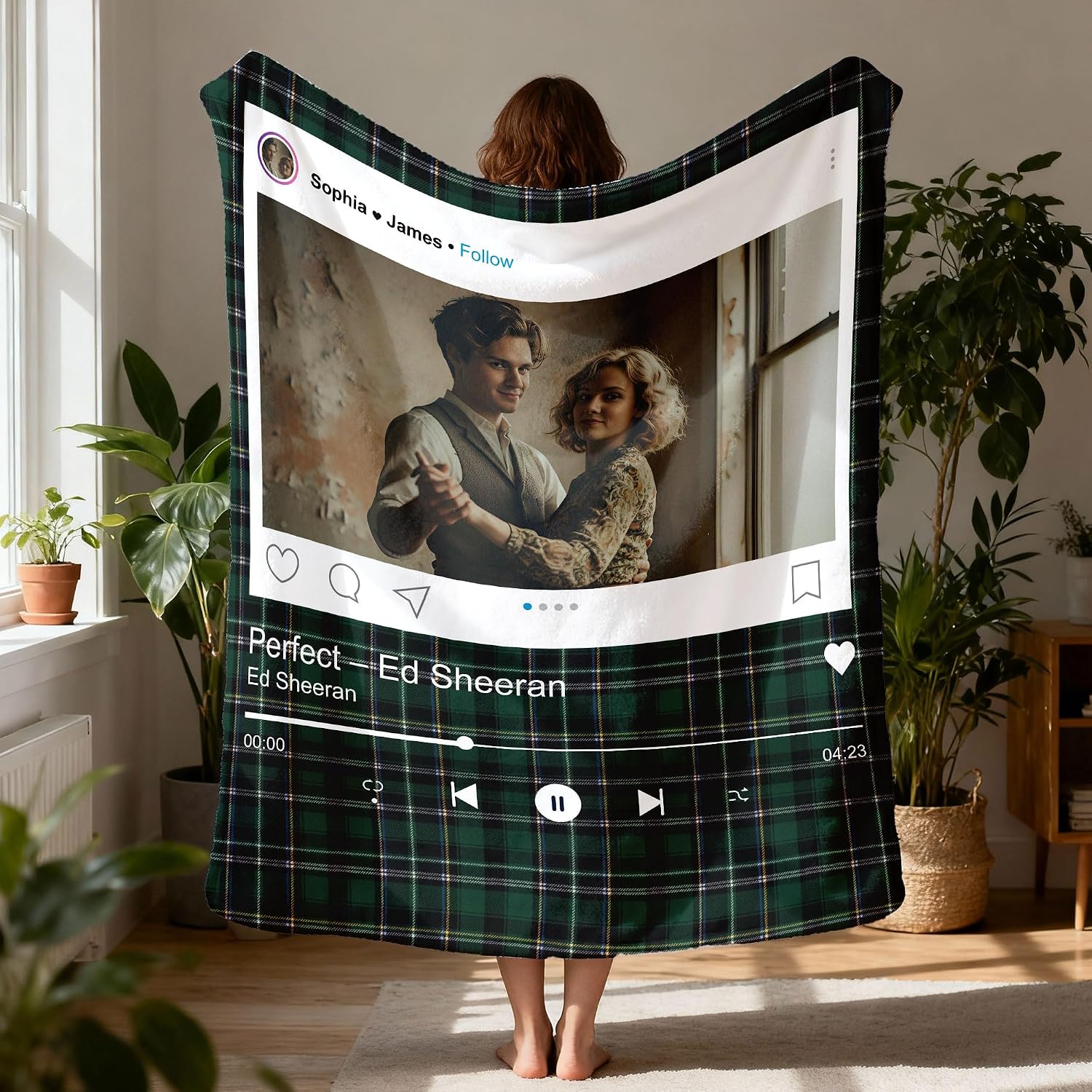 Couple Blanket, Photo Blankets Customize, Custom Blankets with Photos, Personalized Gifts for Couples 2