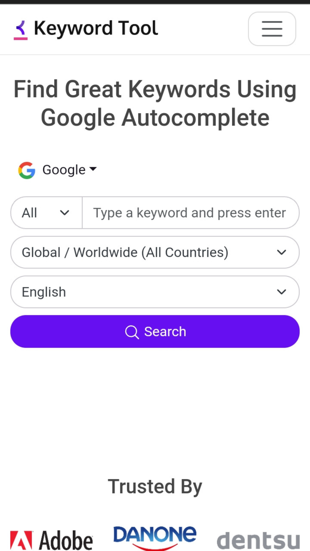 Free Keyword Research Tool