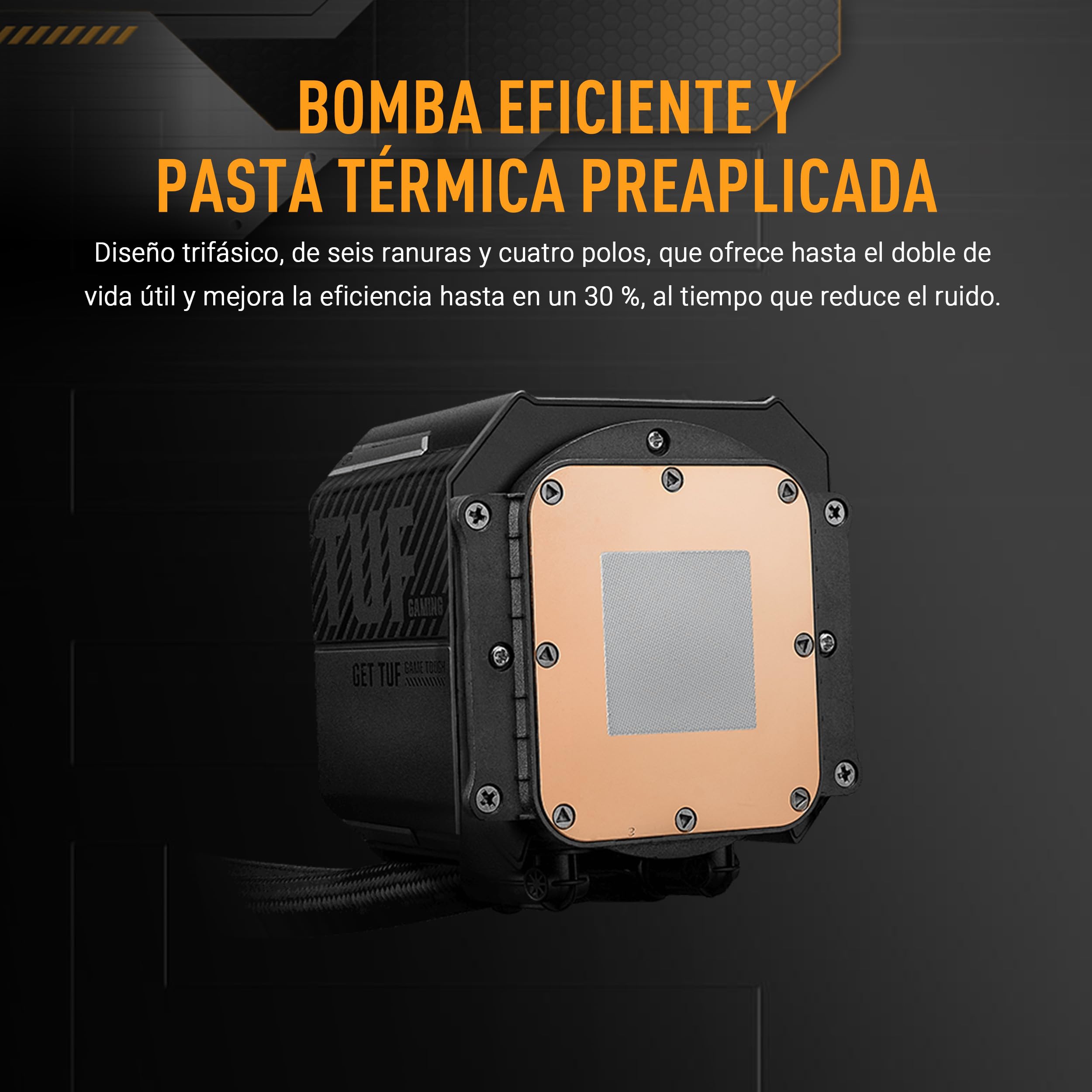 ASUS TUF Gaming LC III 360 ARGB - Sistema de refrigeración líquida todo en uno para CPU con tres ventiladores preinstalados, bomba eficiente para asegurar temperaturas de funcionamiento óptimas