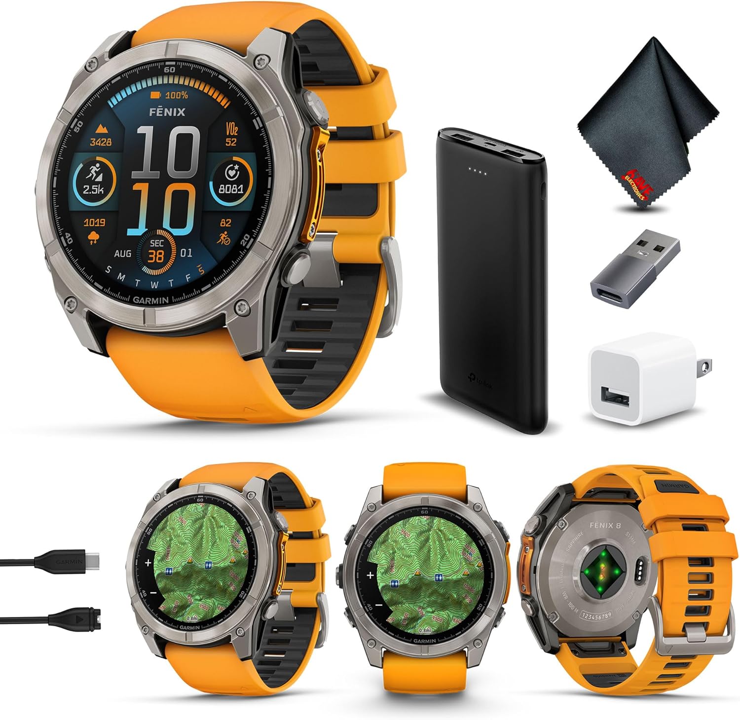 Garmin Fenix 8 51MM AMOLED Sapphire Premium Multisport...