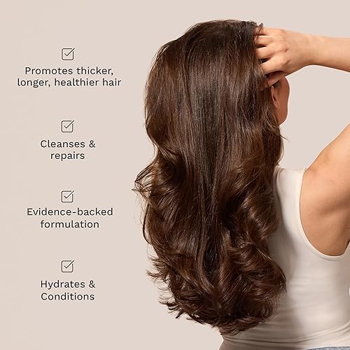 Miniatura 10 de HAIR BURST Set de champú y acondicionador, tratamiento para el crecimiento y engrosamiento del cabello sin SLS para mujeres, con aroma de coco y