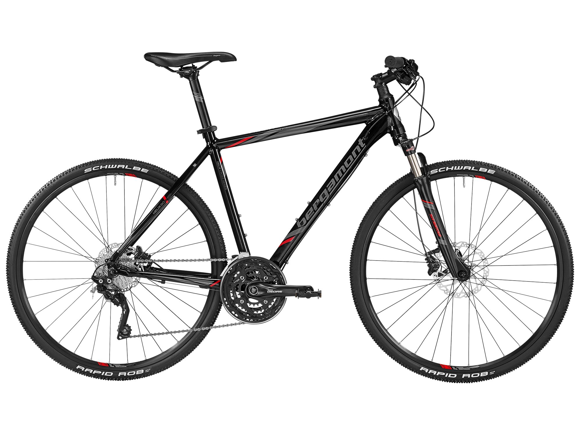 Bergamont Helix 9.0 Herren Cross Trekking Fahrrad schwarz/grau/rot 2016:  Gre: 52cm (170-178cm) : Amazon.de: Sport & Freizeit