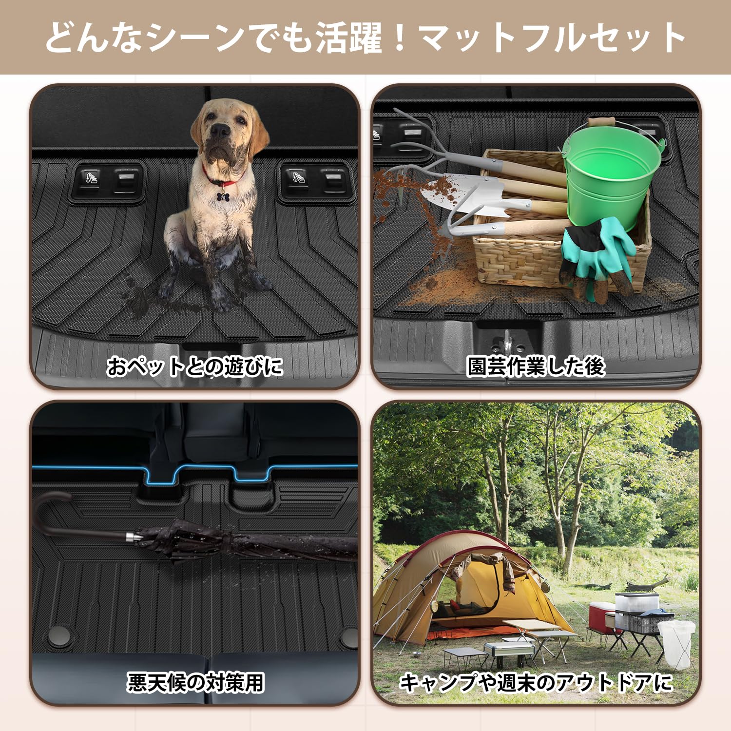 Amazon | Kotesoto ホンダ 新型 N-BOX JF5 JF6 JOY フロアマット