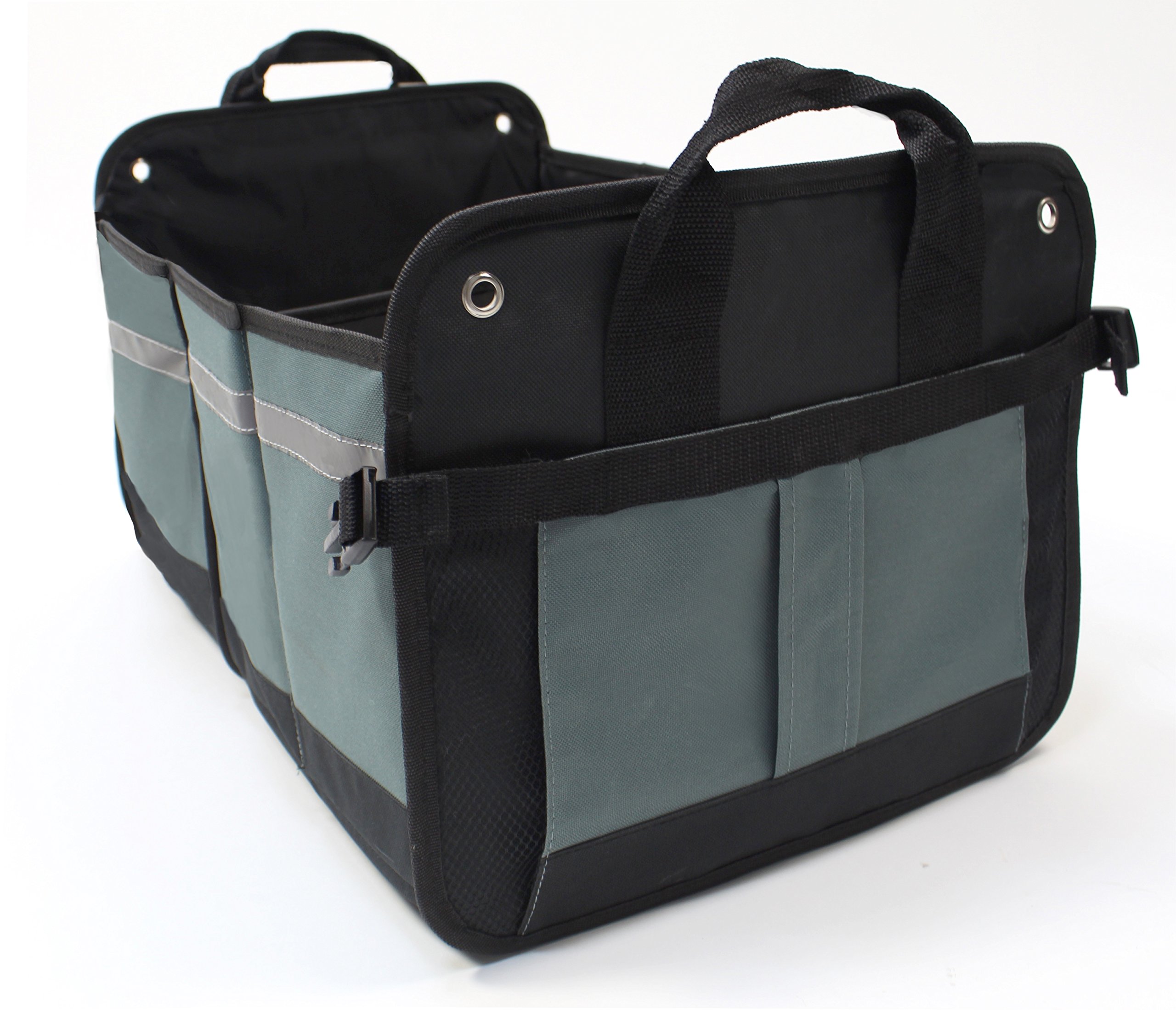 LK Baby Universal Car Trunk Storage Organizer or Truck Organization Multi Use Foldable Collapsible in Black