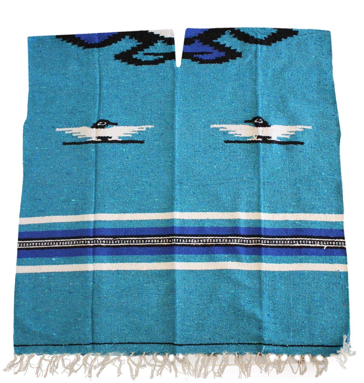 Del Mex Thick Mexican Eagle Design Poncho Aguila