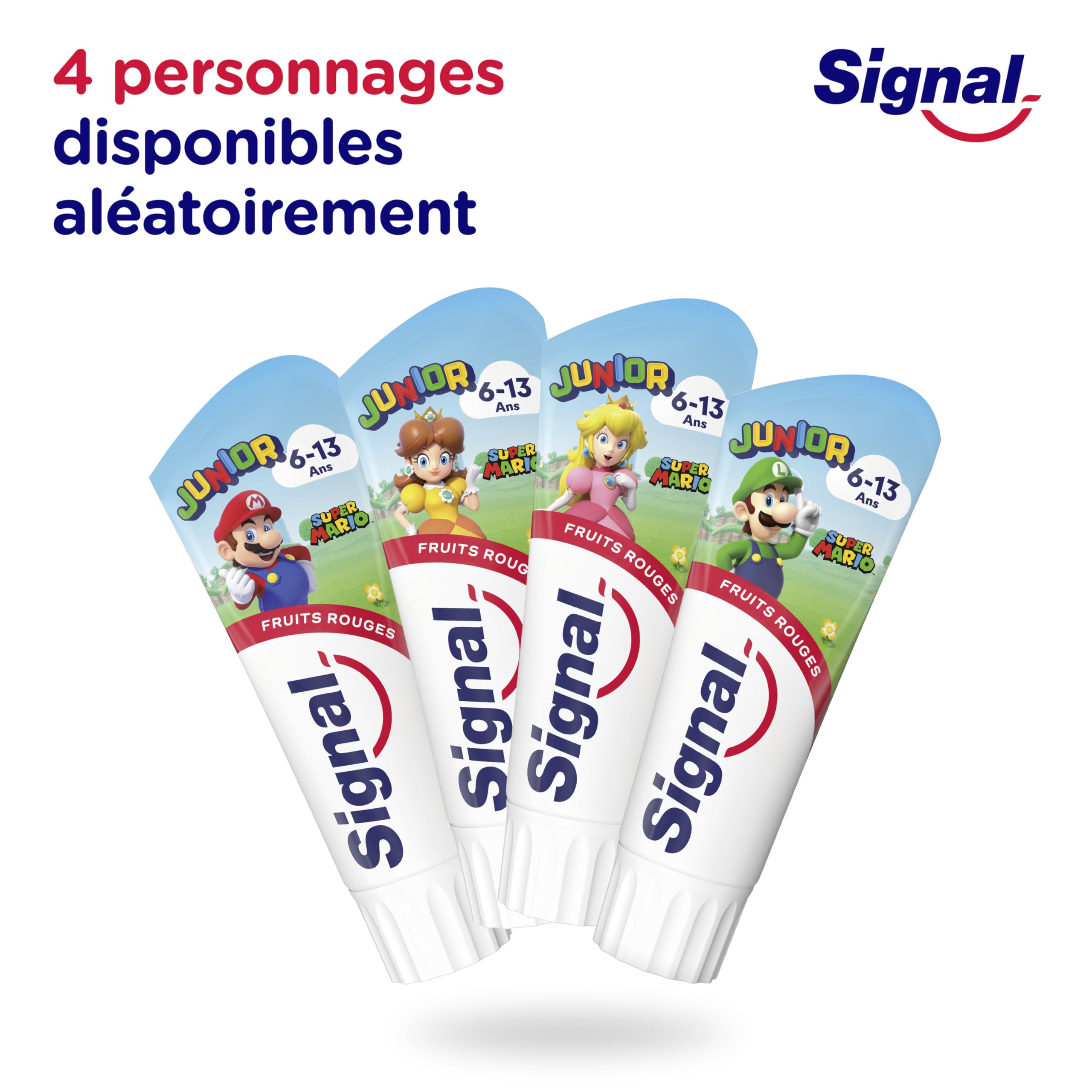 Signal Pasta de dientes Junior Super Mario frutos rojos, 6-13 años, 2 x 75 ml — view 4